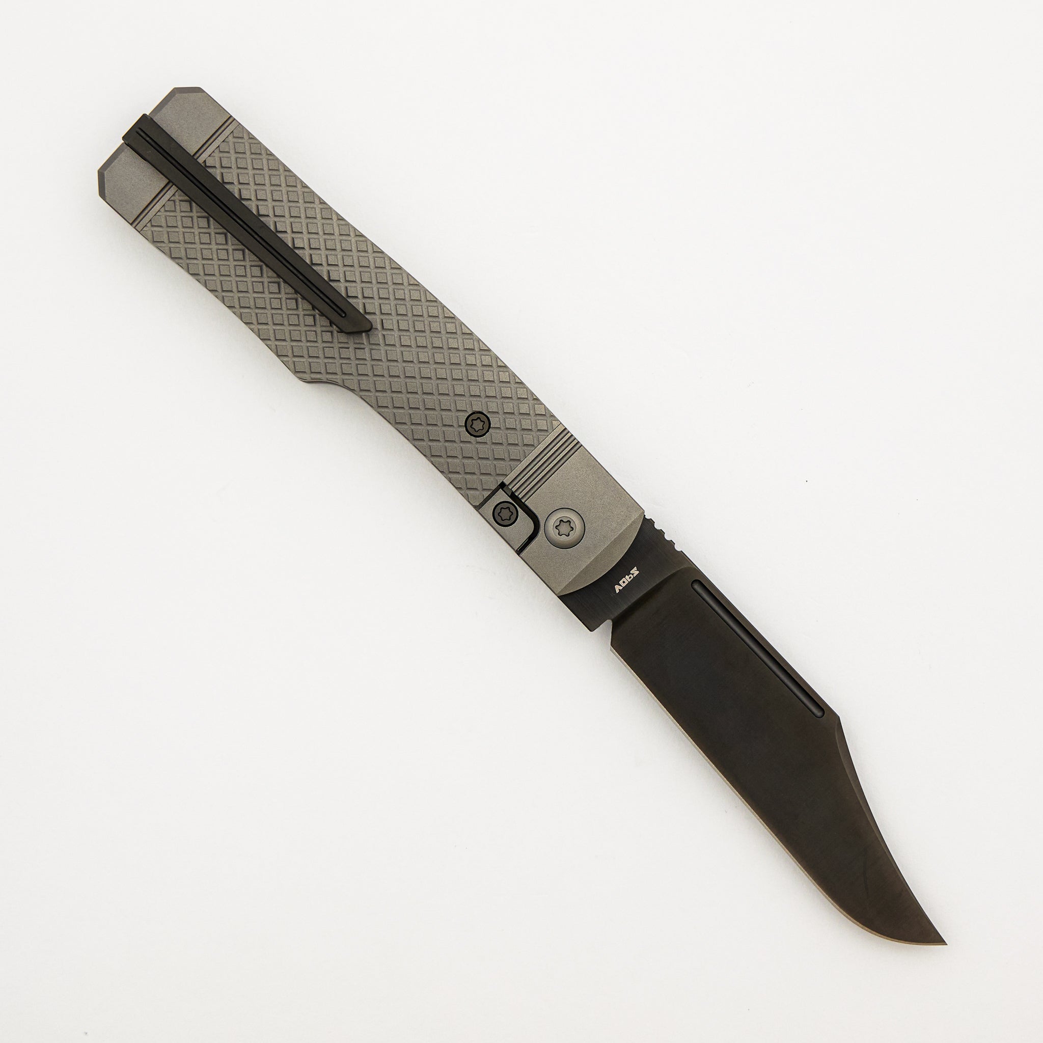 Gunslinger Jack - Titanium Cross Hatch - S90V Blade