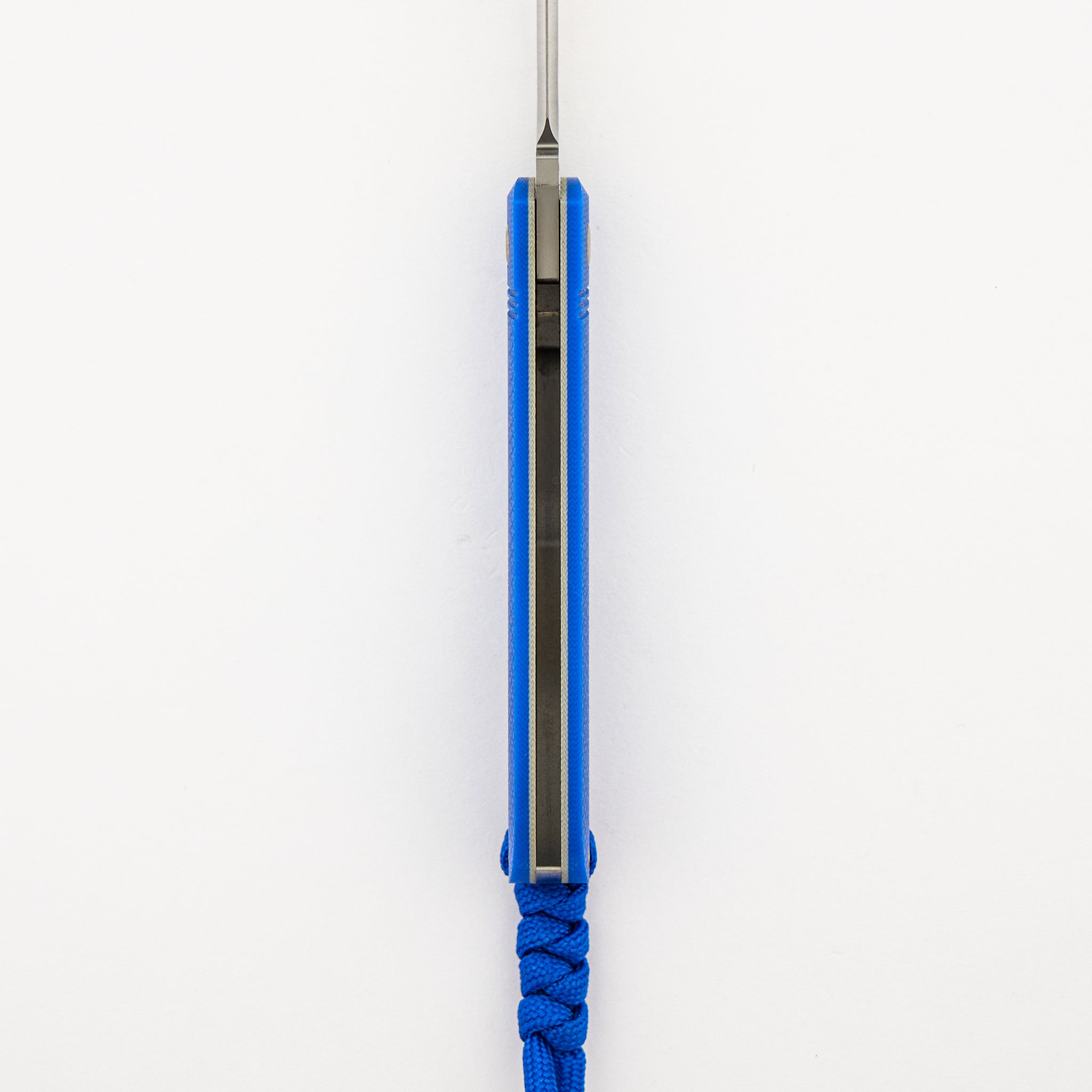 K9 Jack - Blue G10 Opposing Arcs - 154CM Blade