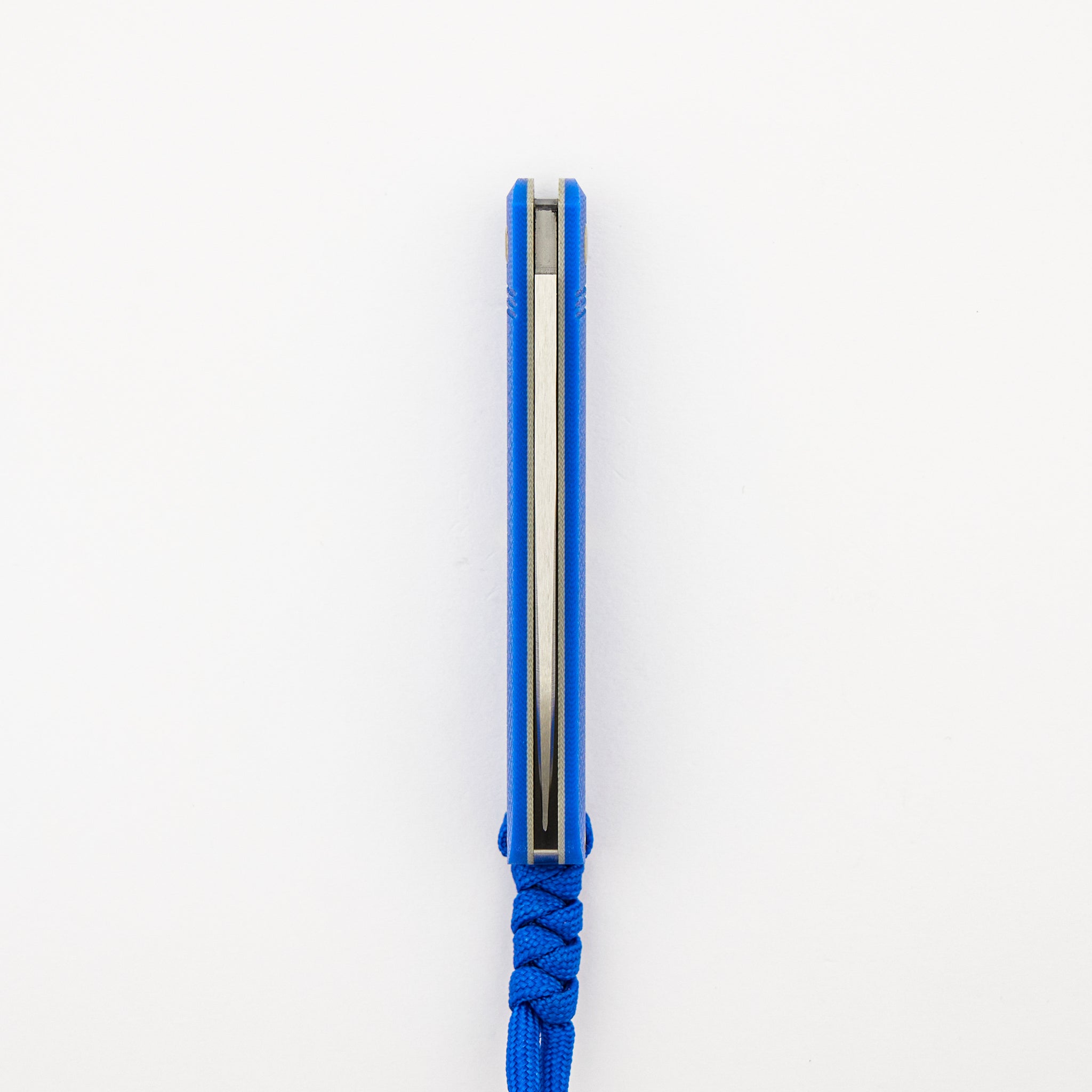 K9 Jack - Blue G10 Opposing Arcs - 154CM Blade