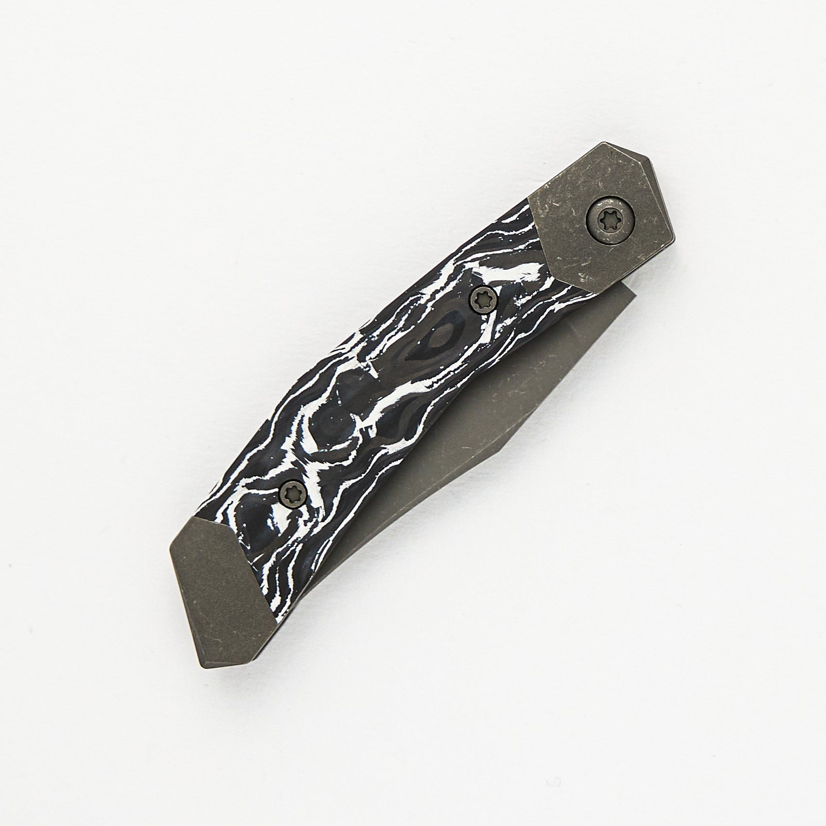 Mini Cyborg Jack - White Marble Carbon Fiber