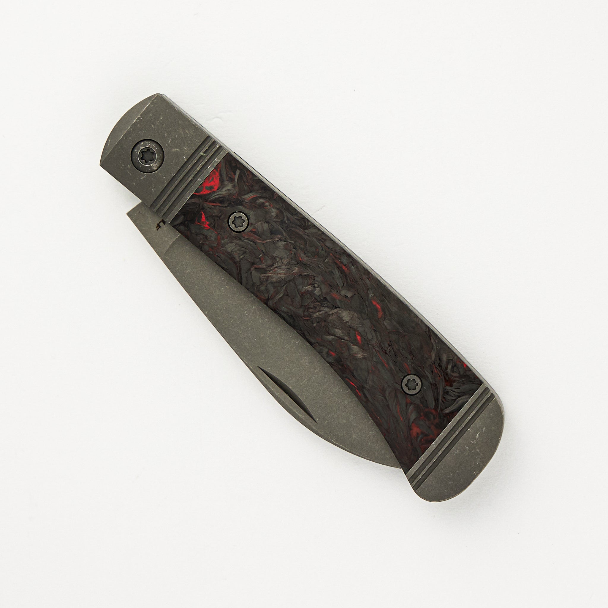 Venom Jack - Fat Carbon Dark Matter Red Handle - S90V Blade