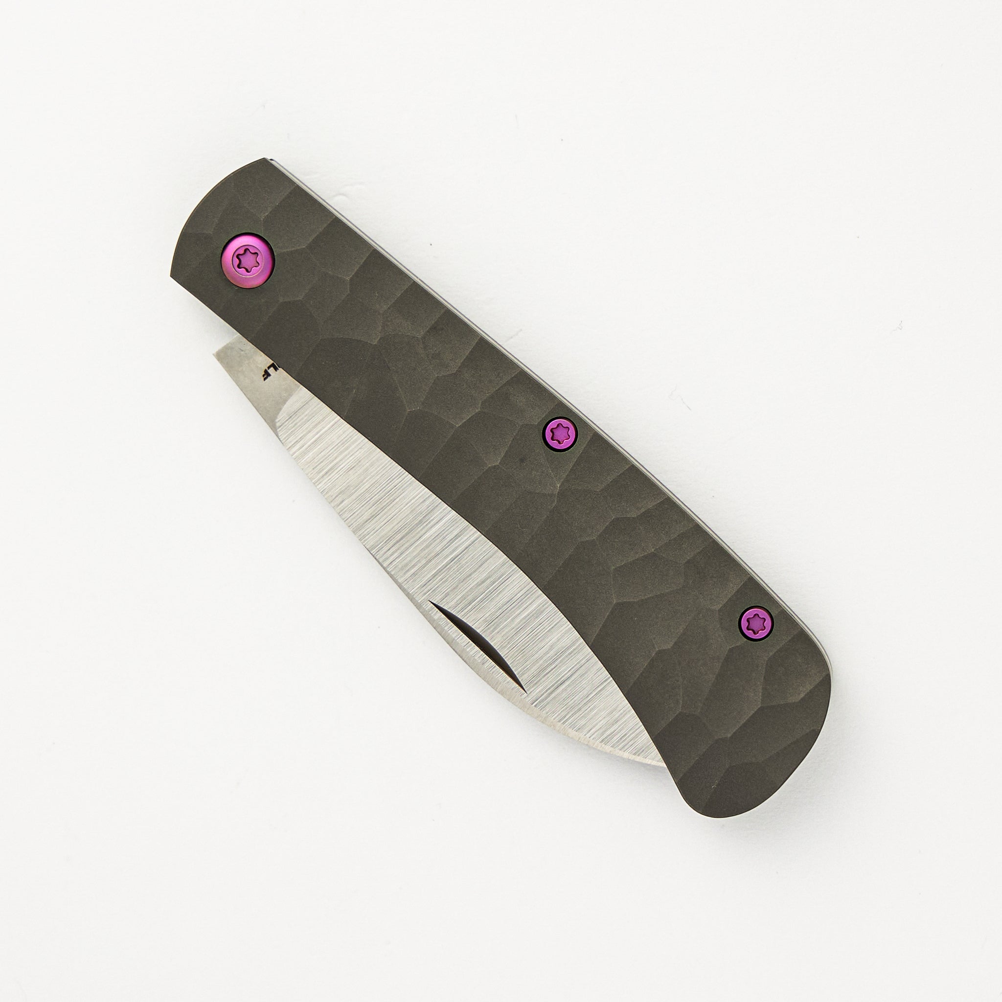 Venom Jack - Titanium Rock Pattern Handle - S90V Blade