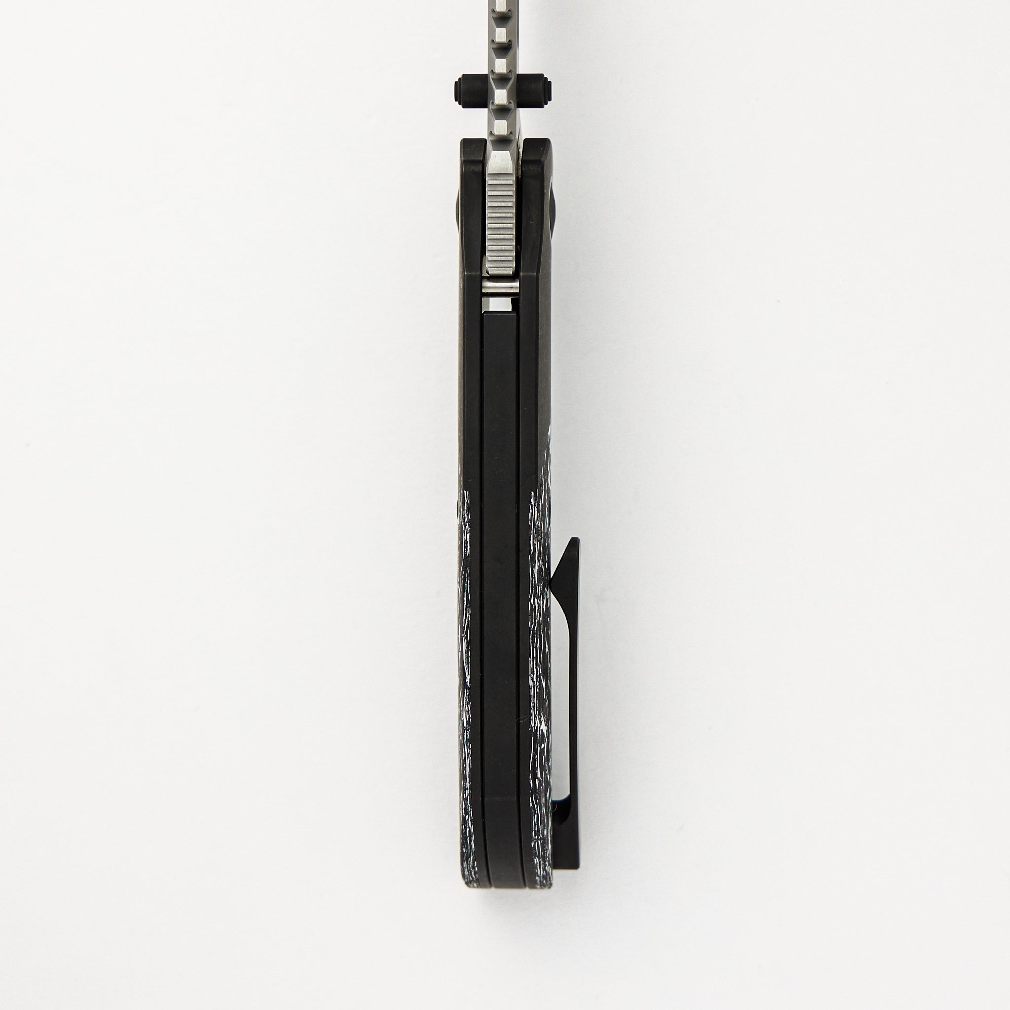 Mini Ultimatum - Hand Rub MagnaCut Blade Grind No. 2 - White TechnoCarbo/Black PVD Titanium