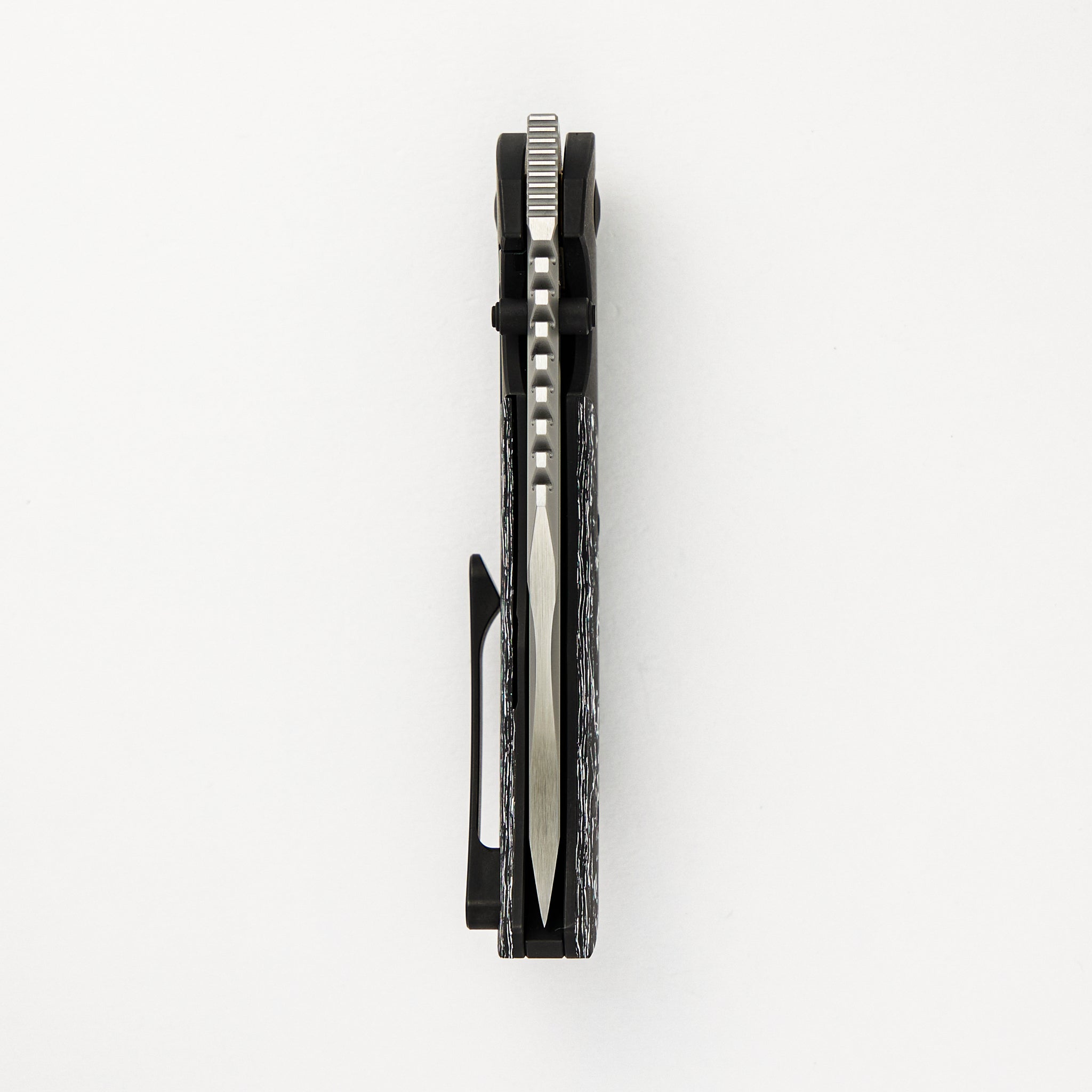 Mini Ultimatum - Hand Rub MagnaCut Blade Grind No. 2 - White TechnoCarbo/Black PVD Titanium