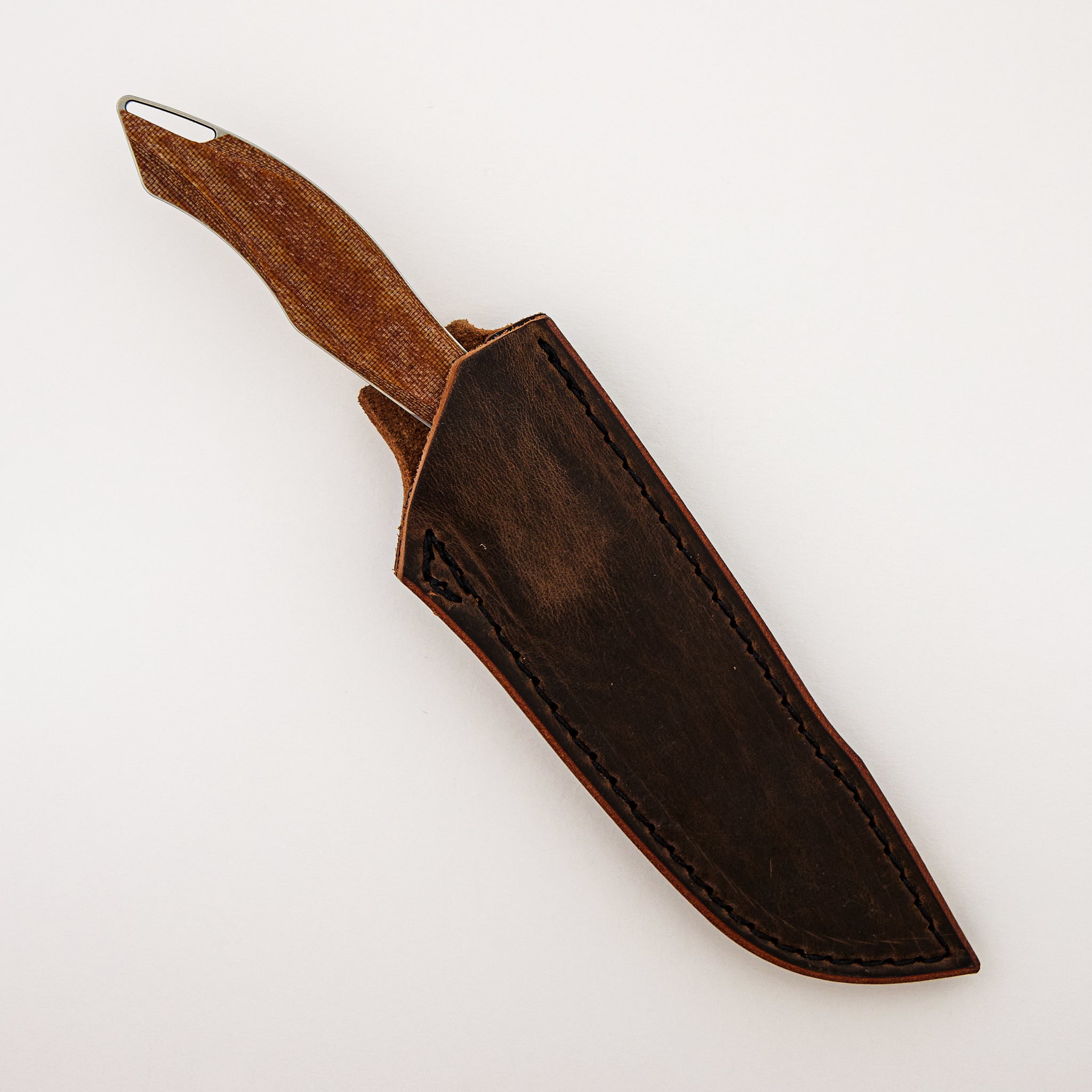 Helo - Tan Micarta Handle - Stonewashed MagnaCut Blade