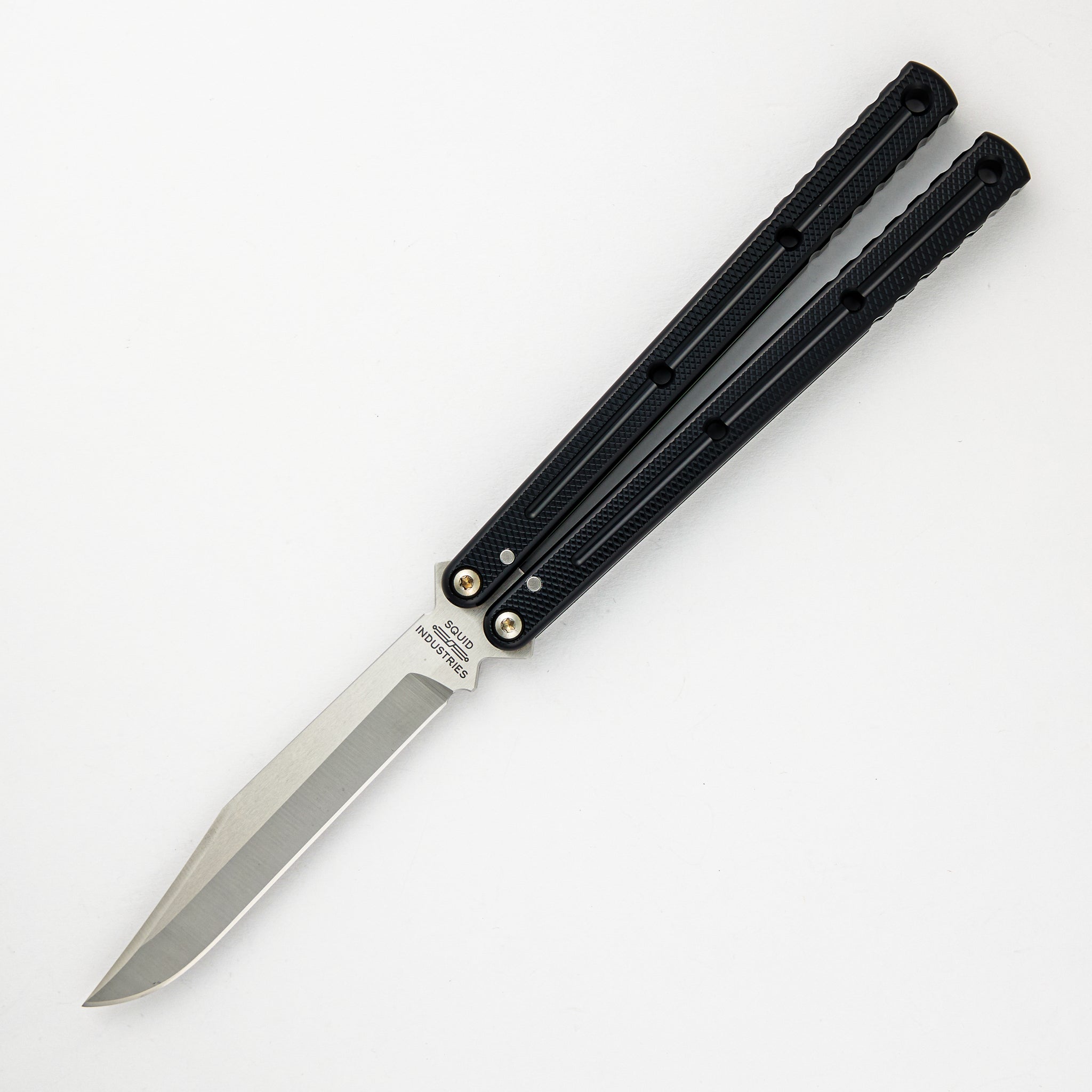 Squid Industries Krake Raken - Satin Bowie Blade - Black Aluminum Handle - V3