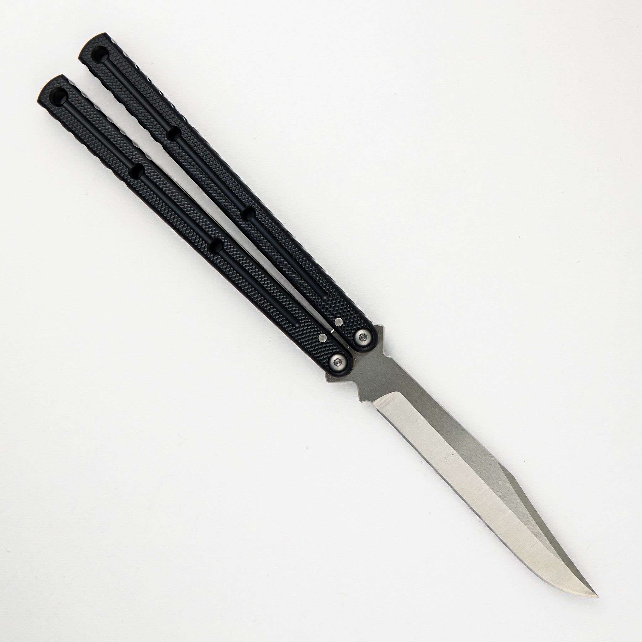 Krake Raken - Satin Bowie Blade - Black Aluminum Handle - V3