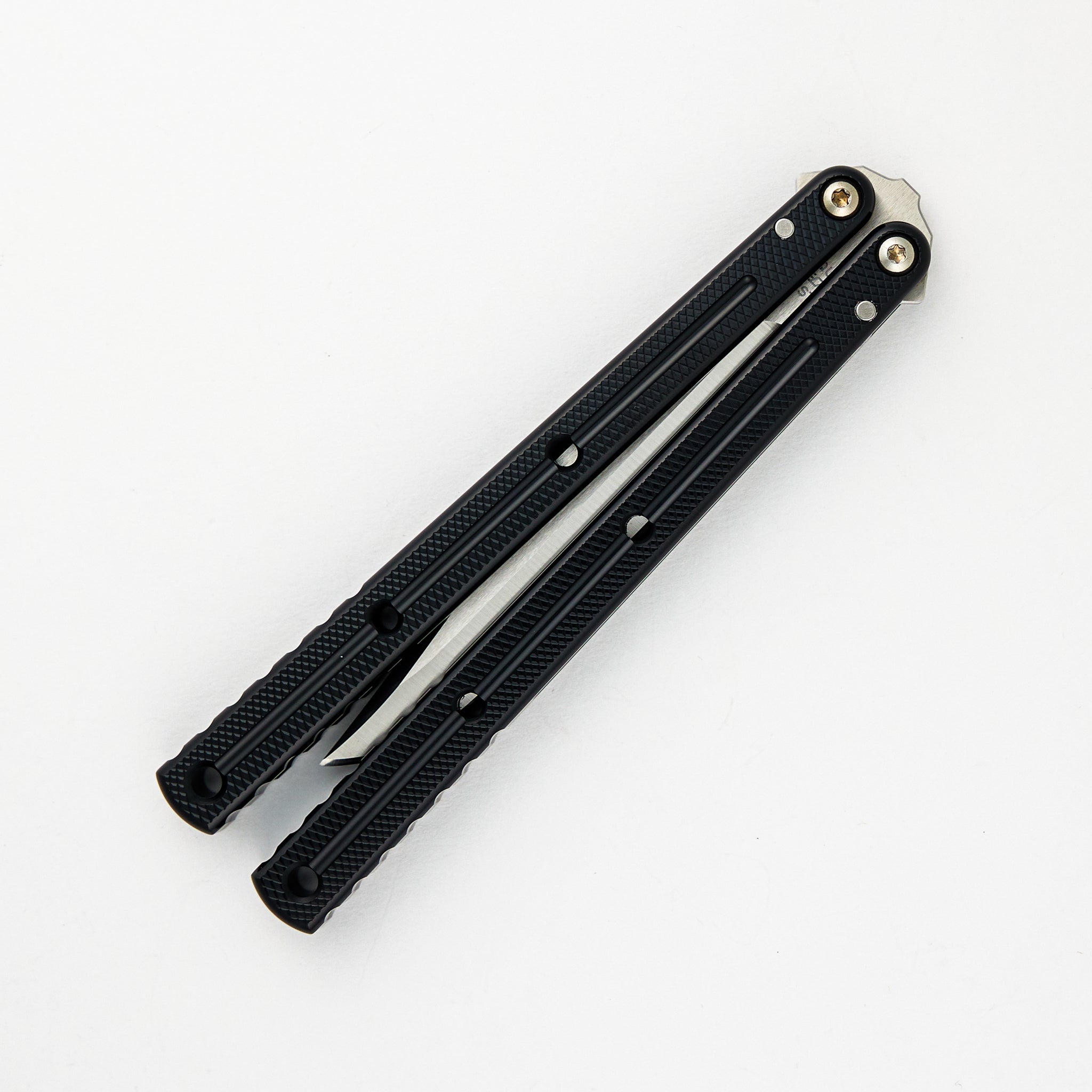 Krake Raken - Satin Bowie Blade - Black Aluminum Handle - V3