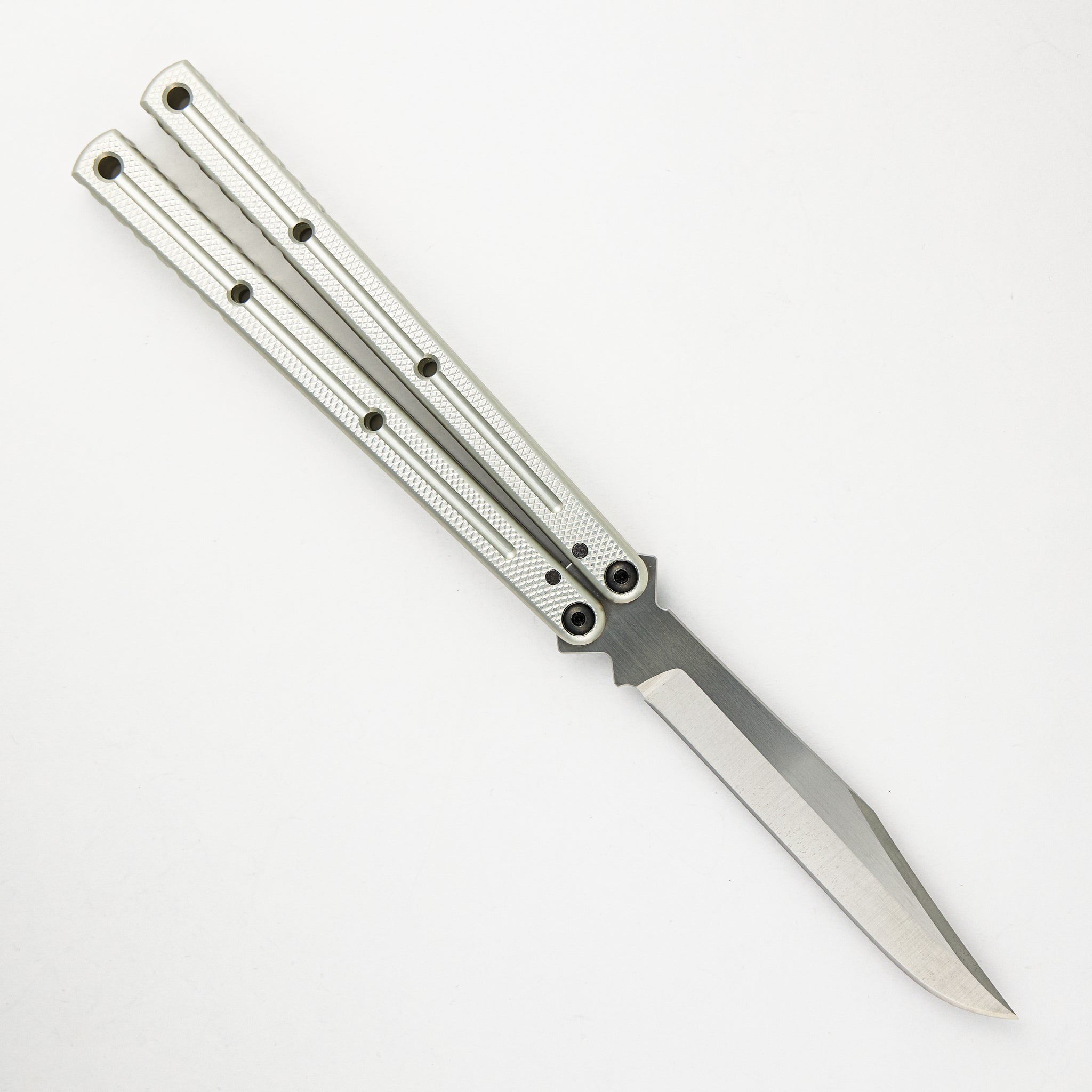 Squid Industries Krake Raken - Satin Bowie Blade - Silver Aluminum Handle - V3