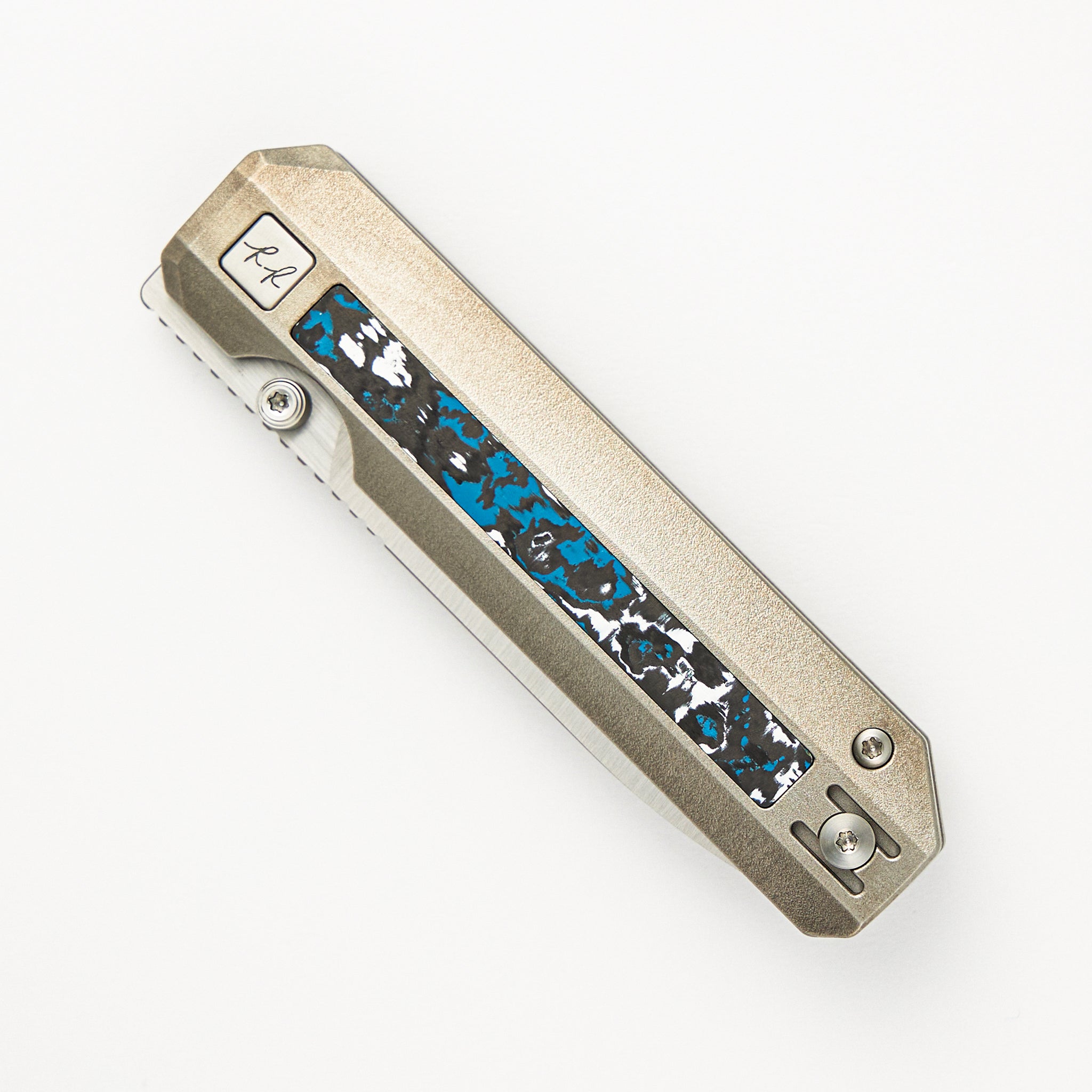 RR3 - Frosty - Belt Satin Vanax SuperClean Blade - Timascus Clip