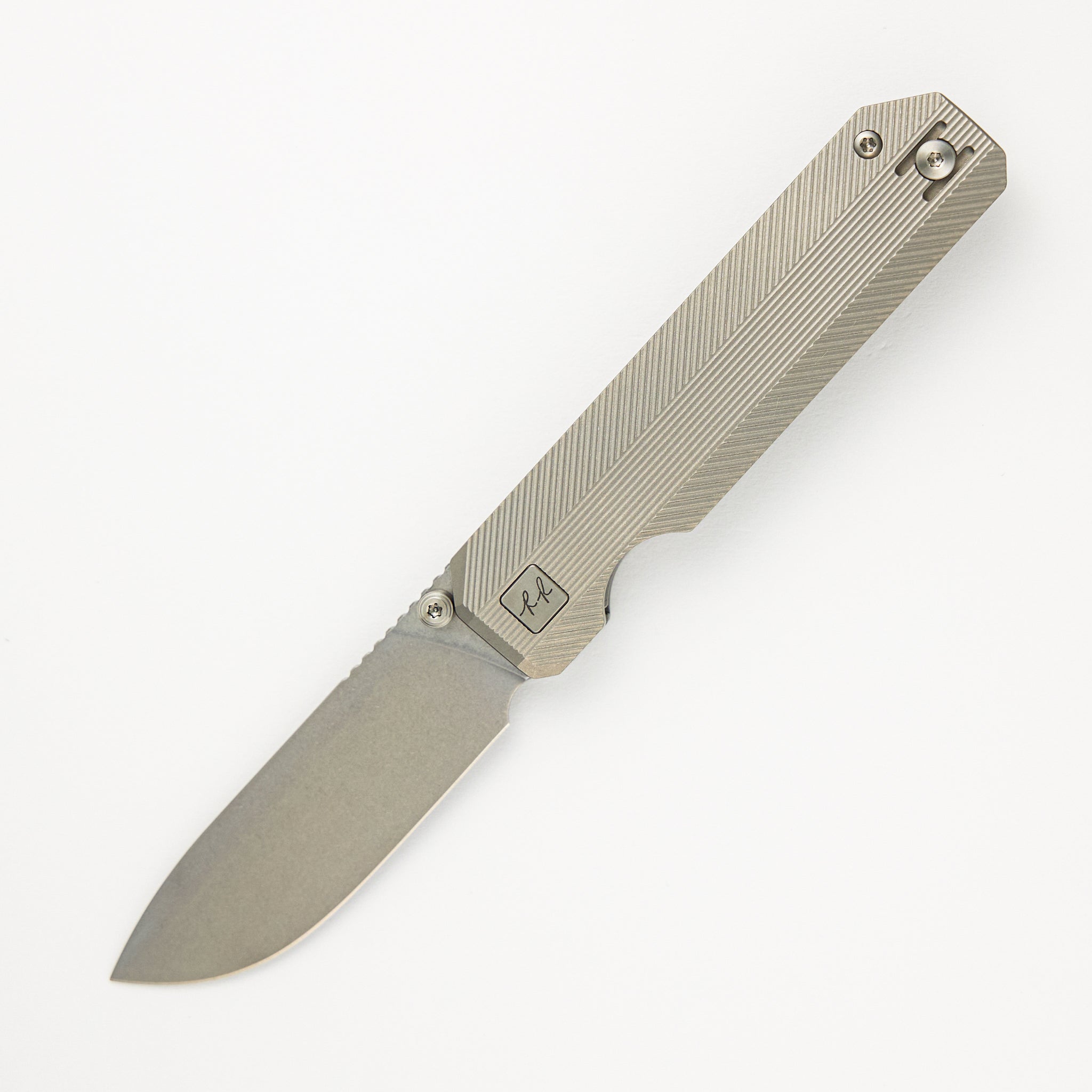 RR3 - Stonemilled - Stonewashed Vanax SuperClean Blade - Timascus Clip