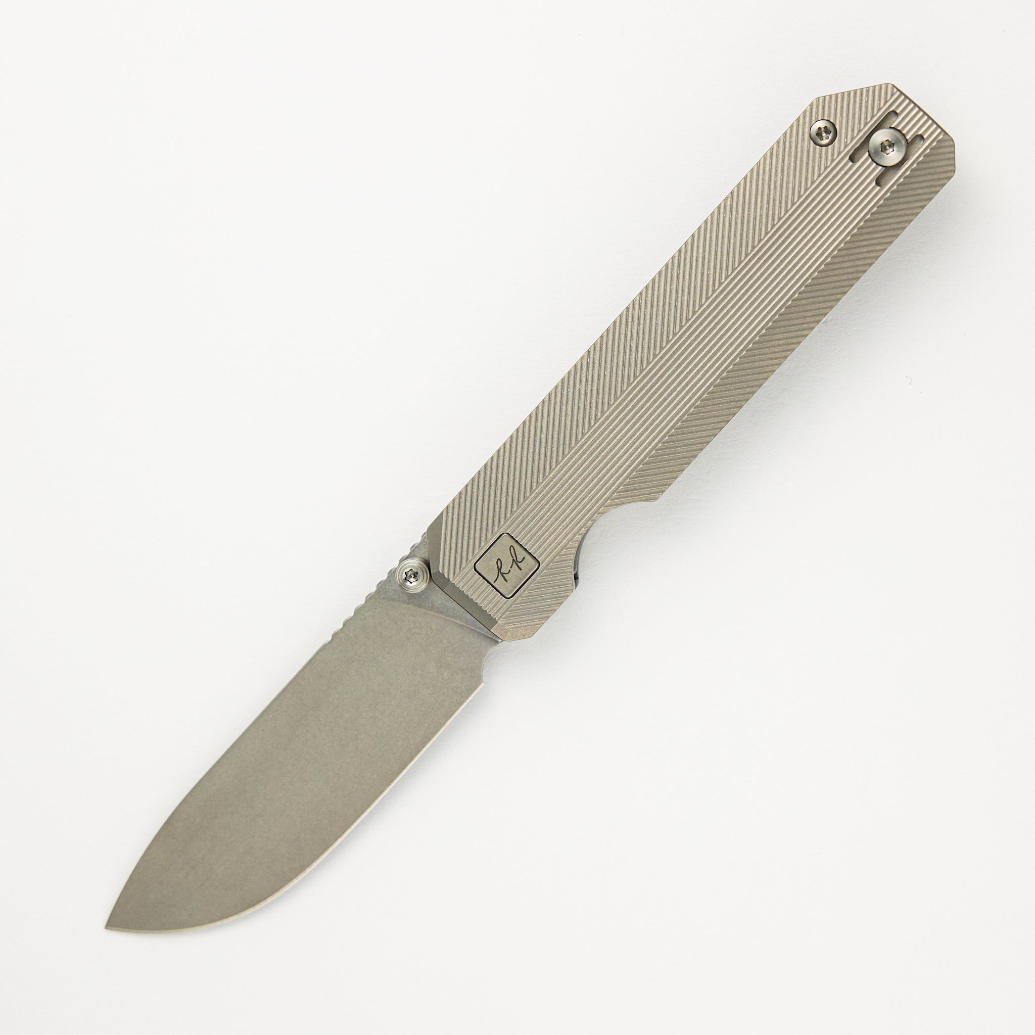 RR3 - Stonemilled - Stonewashed Vanax SuperClean Blade - ZircuTi Clip