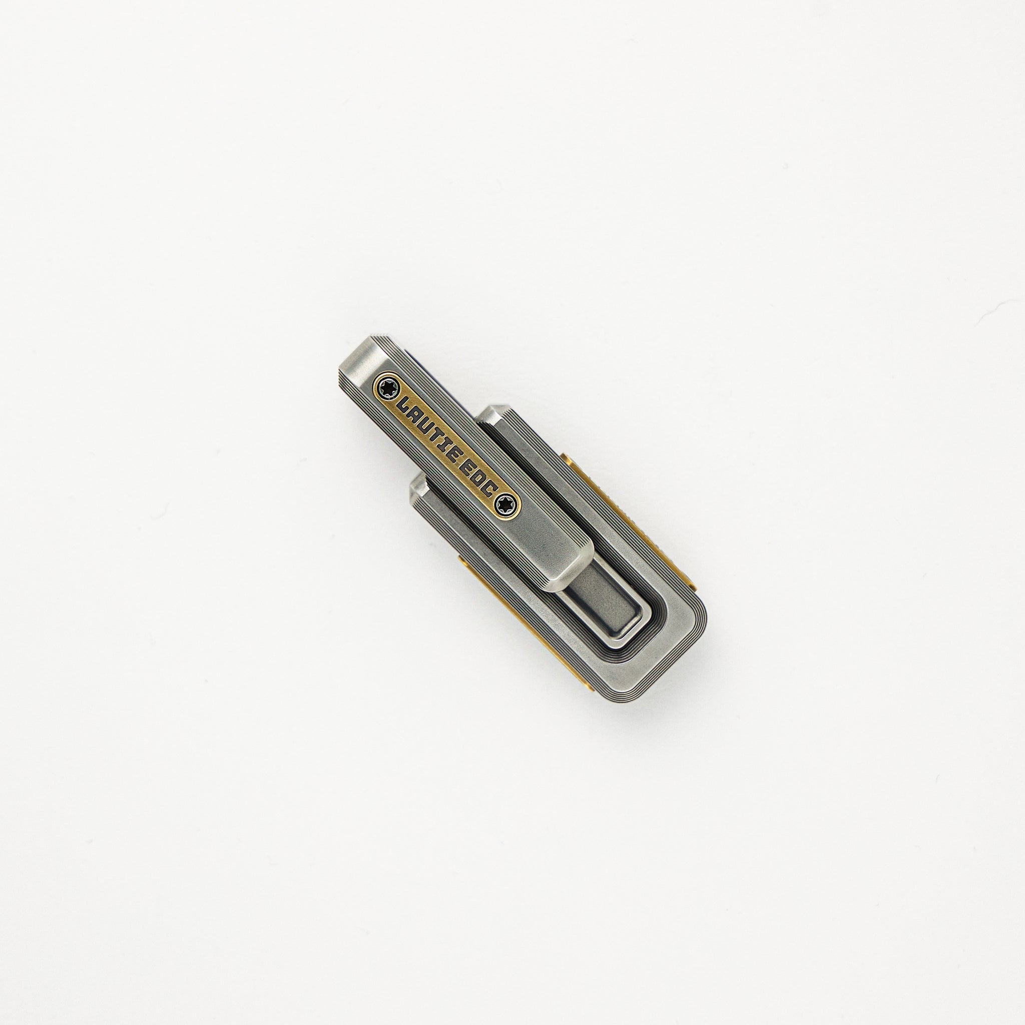 X-Lock 2.0 Fidget Slider - Spy Wars Series - Stainless Steel/Brass
