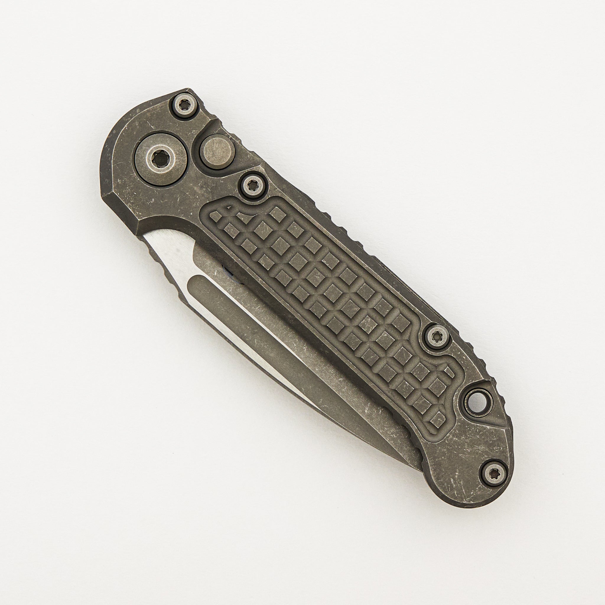 "Marfione Select" L.U.D.T. Clip Point Apocalyptic Finish Frag Pattern Titanium 1135-10APFRMS1
