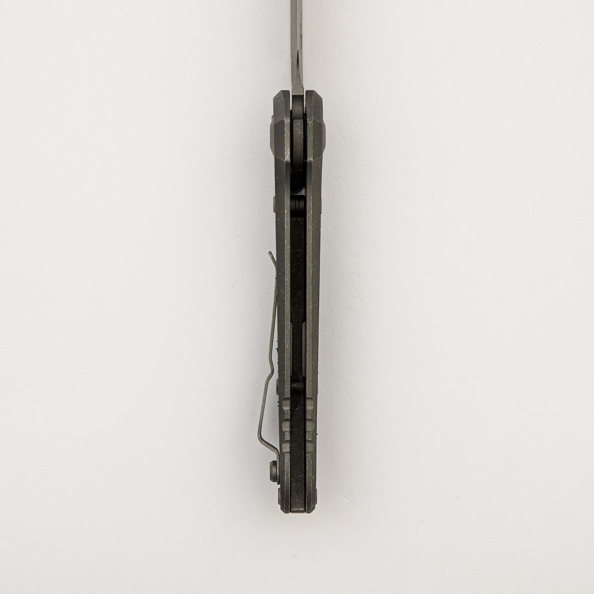 "Marfione Select" L.U.D.T. Clip Point Apocalyptic Finish Titanium W/ Textured Inlay 1135-10APMS2