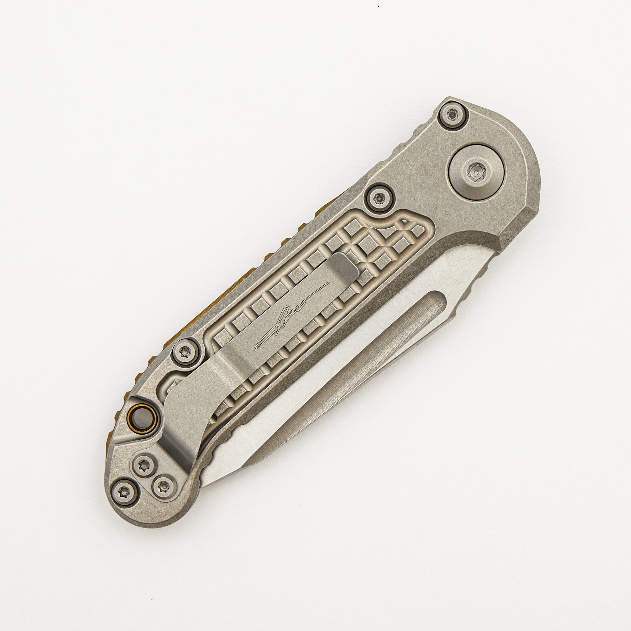 "Marfione Select" L.U.D.T. T/E Stonewash Finish Frag Pattern Titanium W/ Bronze Titanium Accent 1136-10FRMS1