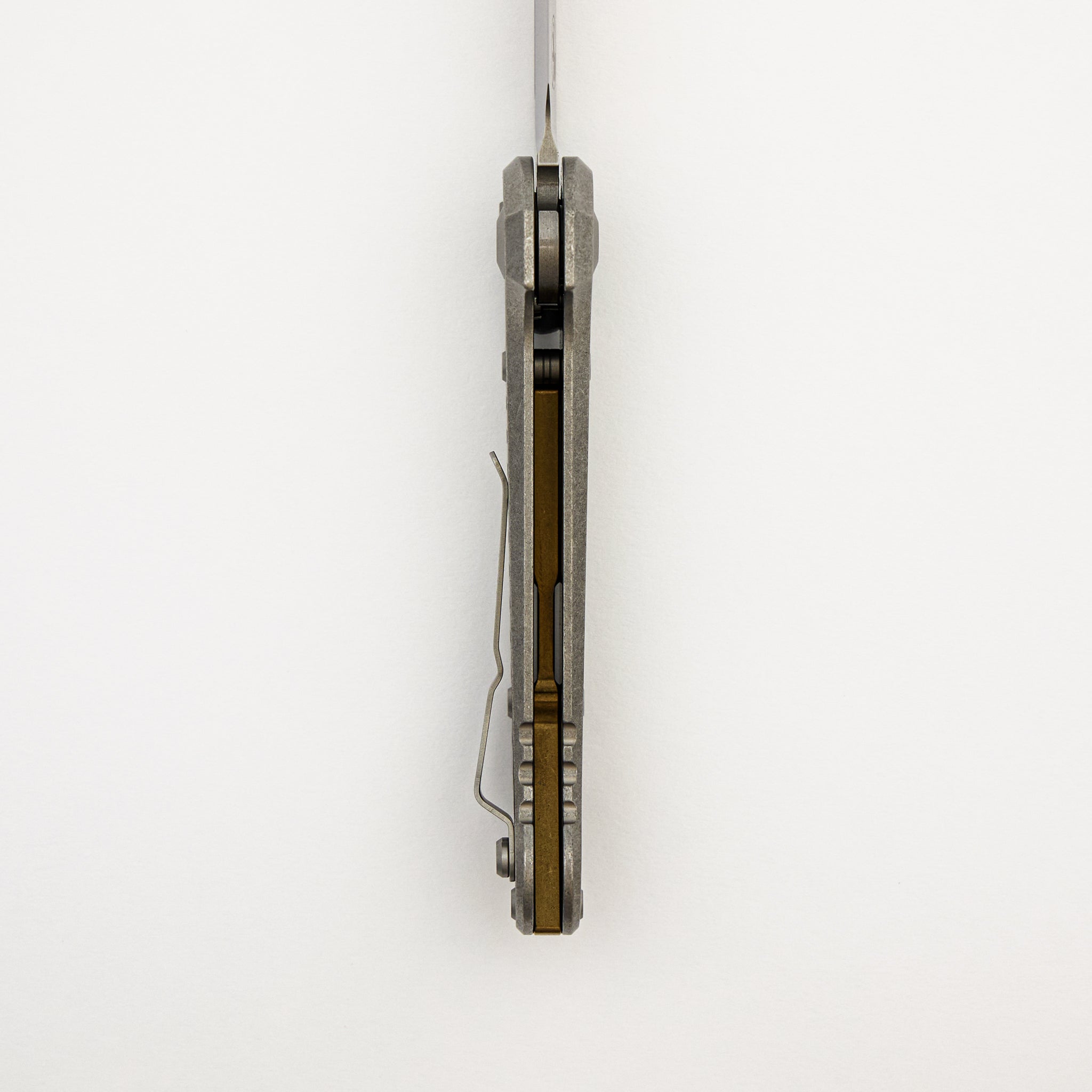 "Marfione Select" L.U.D.T. T/E Stonewash Finish Frag Pattern Titanium W/ Bronze Titanium Accent 1136-10FRMS1