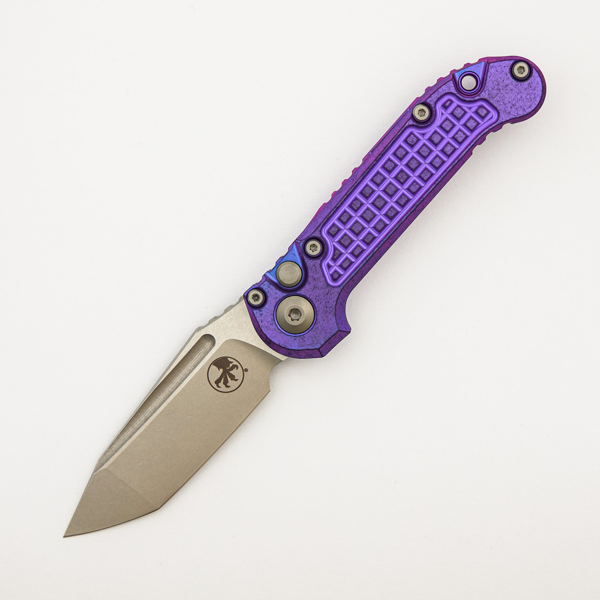 "Marfione Select" L.U.D.T. T/E Stonewash Finish Purple Haze Anodized Frag Pattern Titanium W/ Purple Accent 1136-10FRMS5