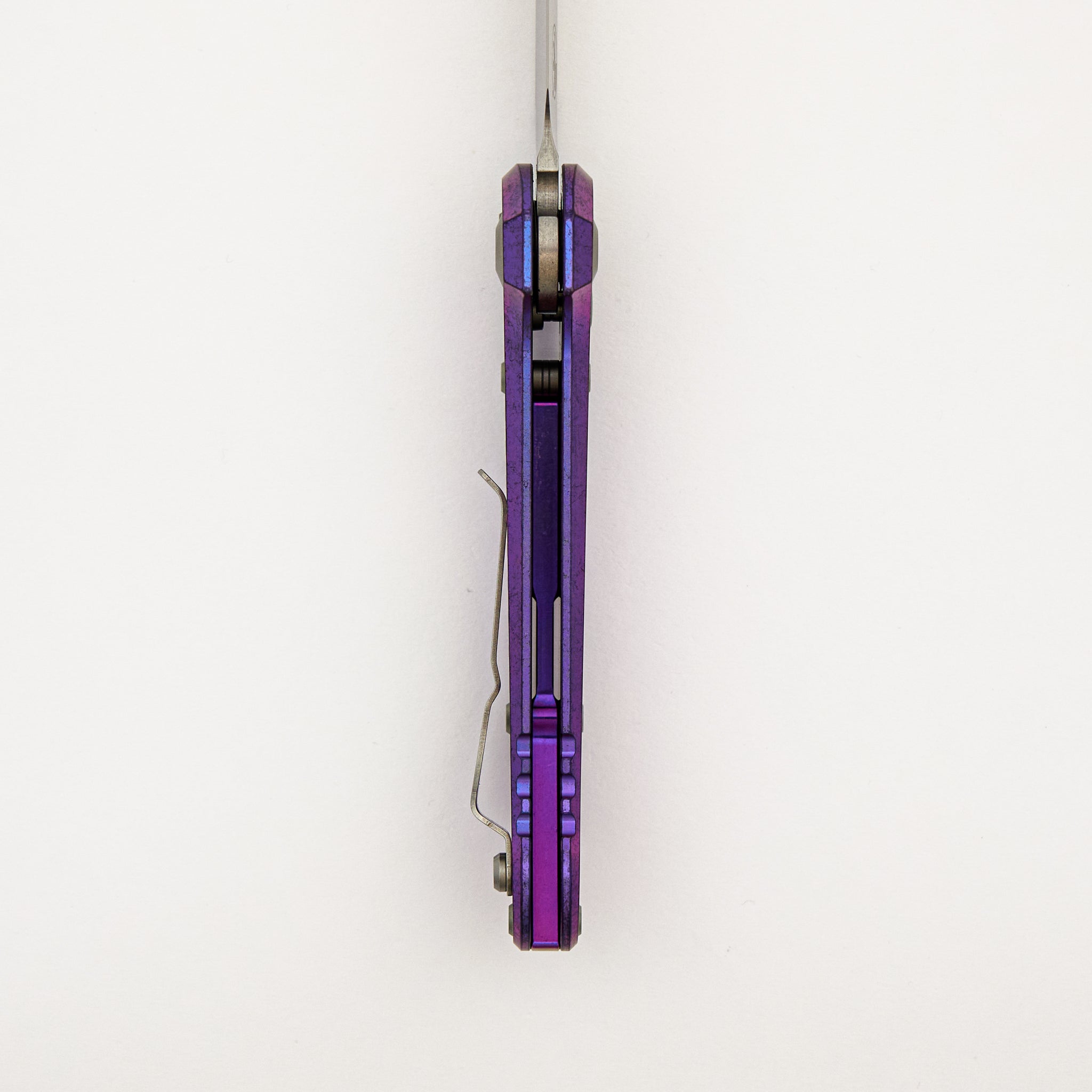 "Marfione Select" L.U.D.T. T/E Stonewash Finish Purple Haze Anodized Frag Pattern Titanium W/ Purple Accent 1136-10FRMS5