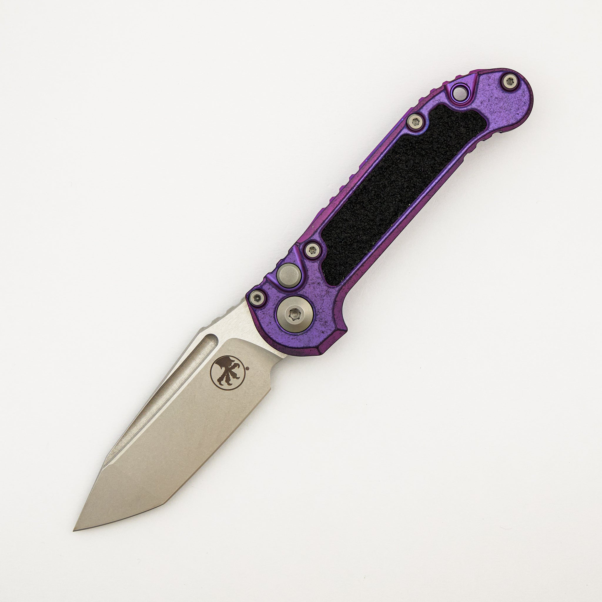 "Marfione Select" L.U.D.T. T/E Stonewash Finish Purple Haze Anodized Titanium W/ Textured Inlay and Purple Accent 1136-10MS10