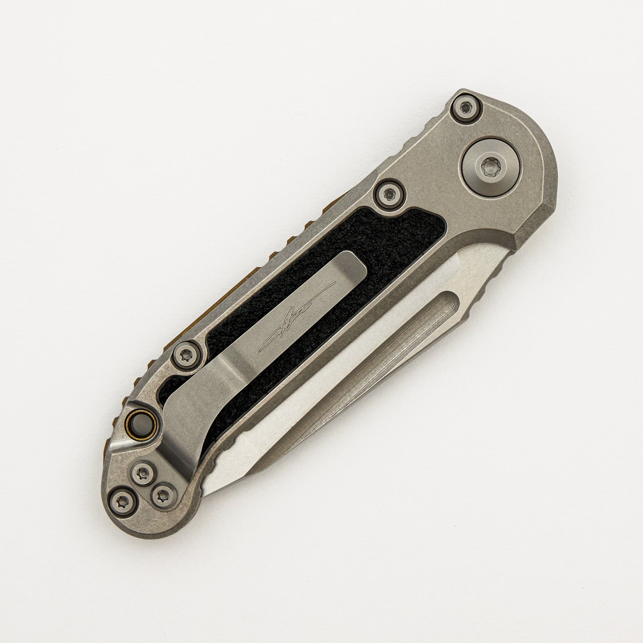 "Marfione Select" L.U.D.T. T/E Stonewash Finish Titanium W/ Textured Inlay and Bronze Titanium Accent 1136-10MS2