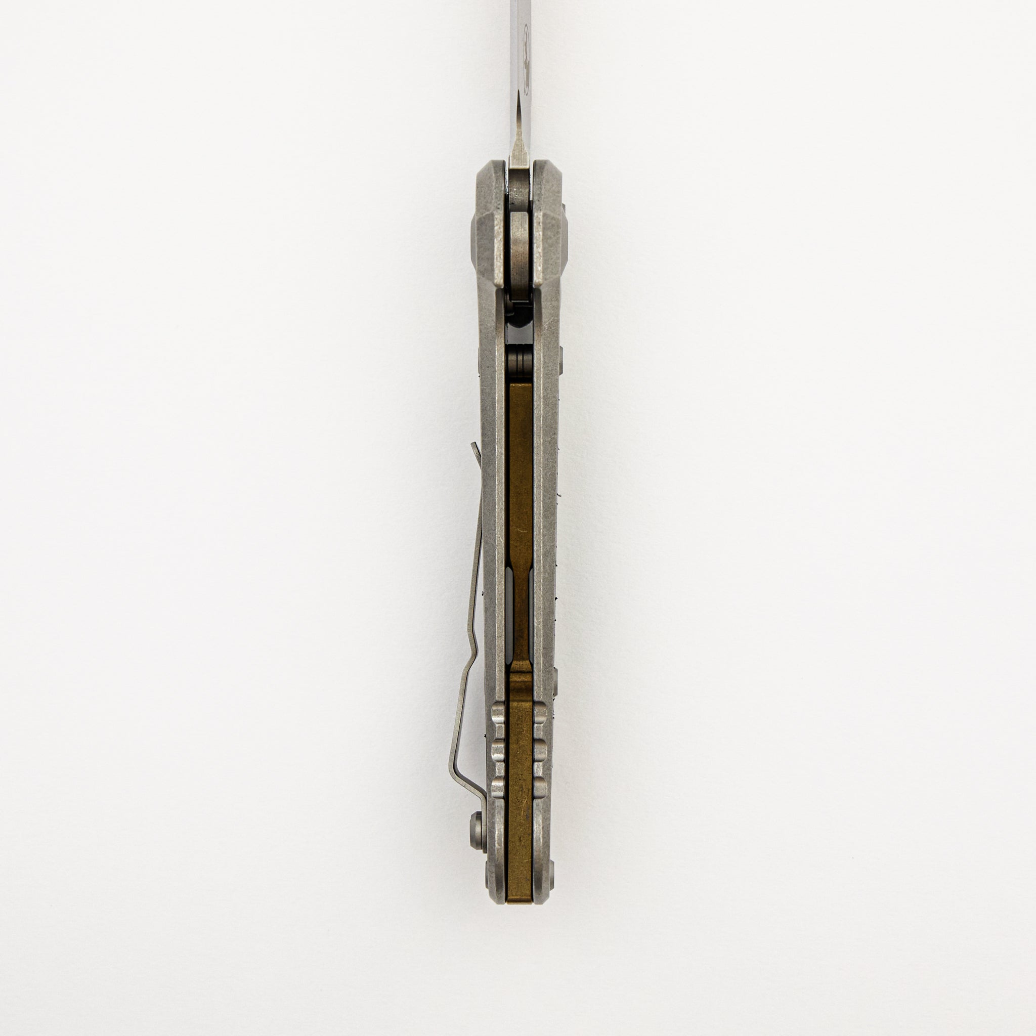 "Marfione Select" L.U.D.T. T/E Stonewash Finish Titanium W/ Textured Inlay and Bronze Titanium Accent 1136-10MS2