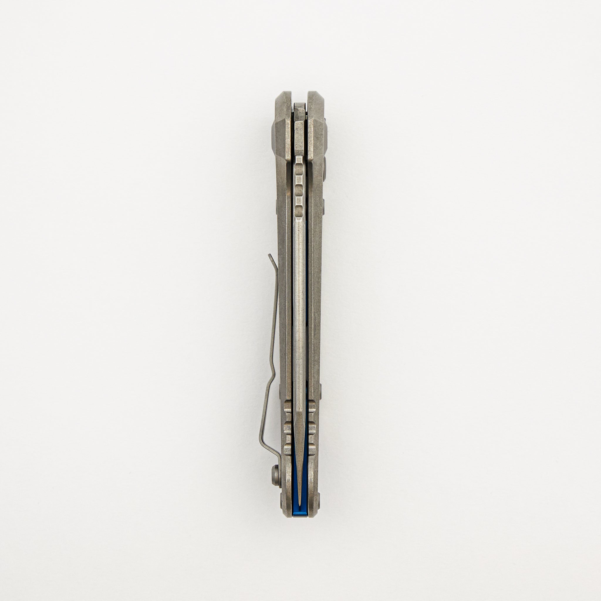 "Marfione Select" L.U.D.T. T/E Stonewash Finish Slab Side Titanium W/ Blue Titanium Accent 1136-10MS3