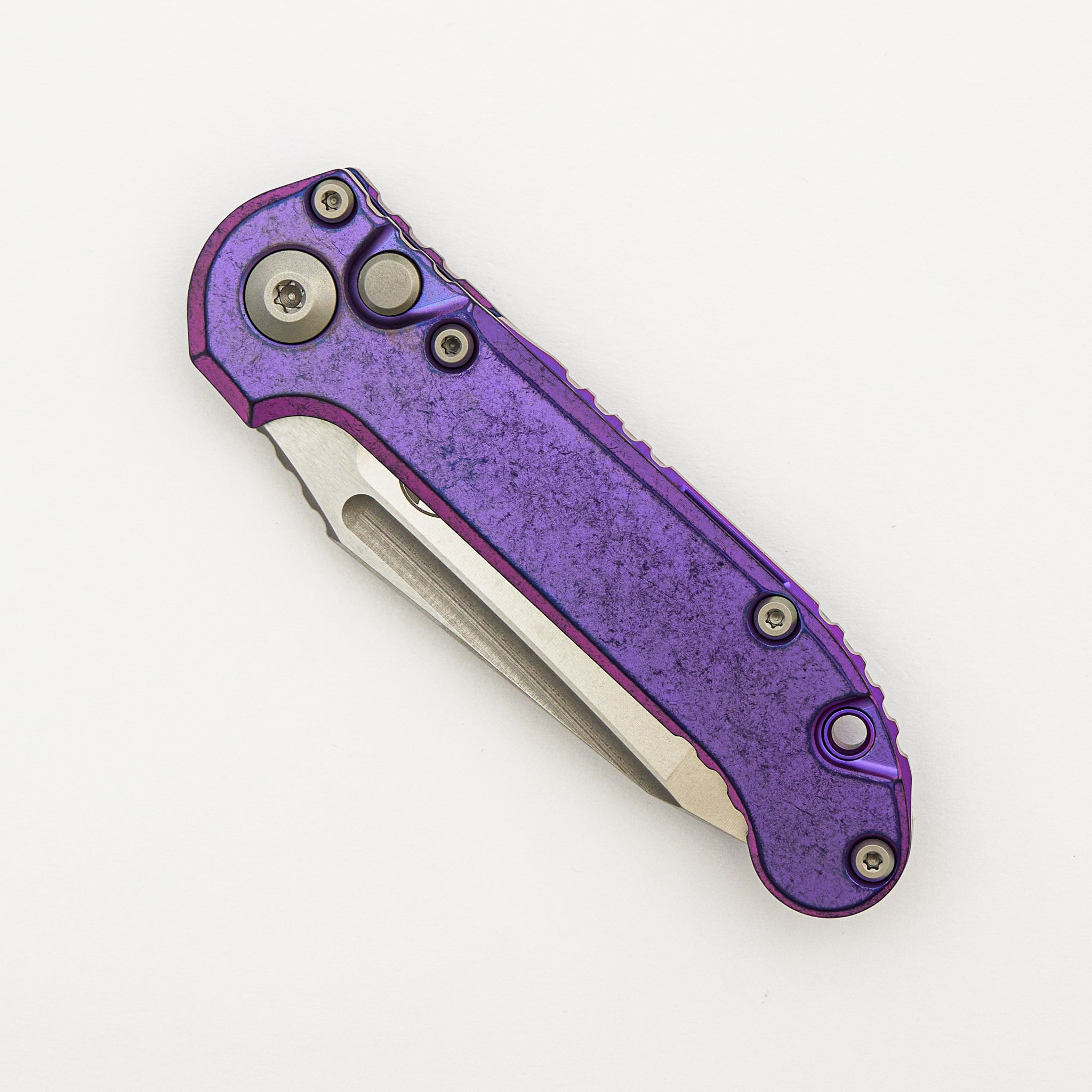 "Marfione Select" L.U.D.T. T/E Stonewash Finish Purple Haze Anodized Slab Side Titanium W/ Purple Accent 1136-10MS9