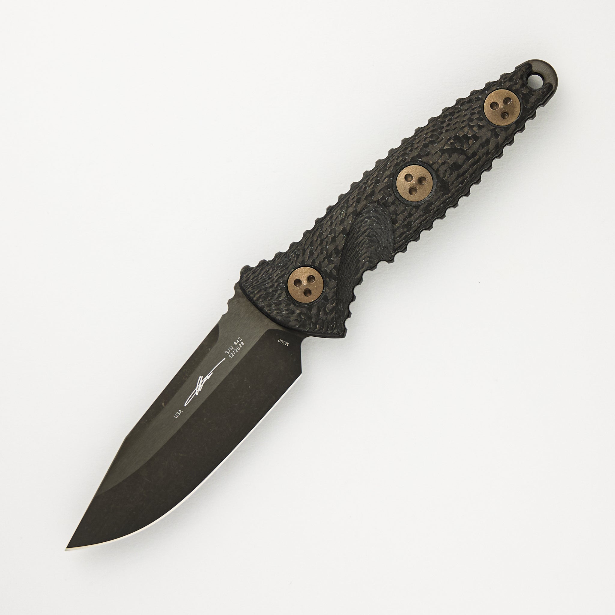 Microtech Socom Alpha Mini S/E Signature Series Carbon Fiber Handle DL