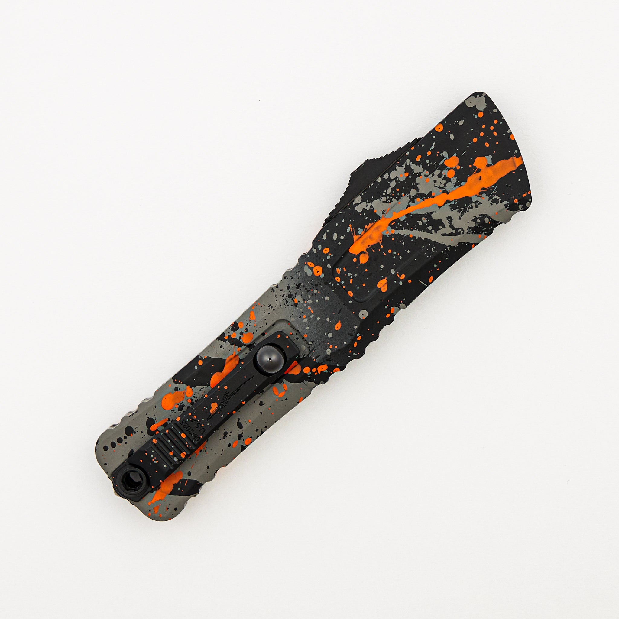 "Signature Series" Combat Troodon D/E Gen III Bull Shark Gray/Black Orange Splatter Standard 1142-1 BGBK ORSPLS