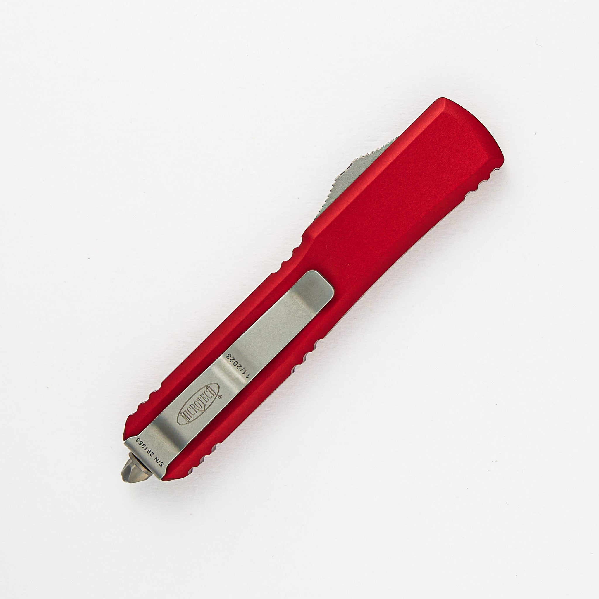 Ultratech D/E Red Stonewash Full Serrated 122-12 RD
