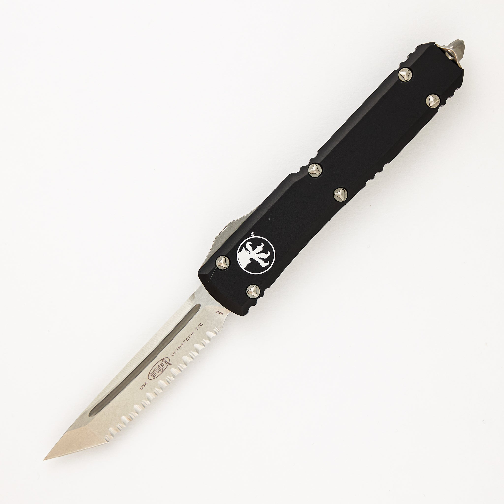 Microtech Ultratech T/E Stonewash Full Serrated 123-12