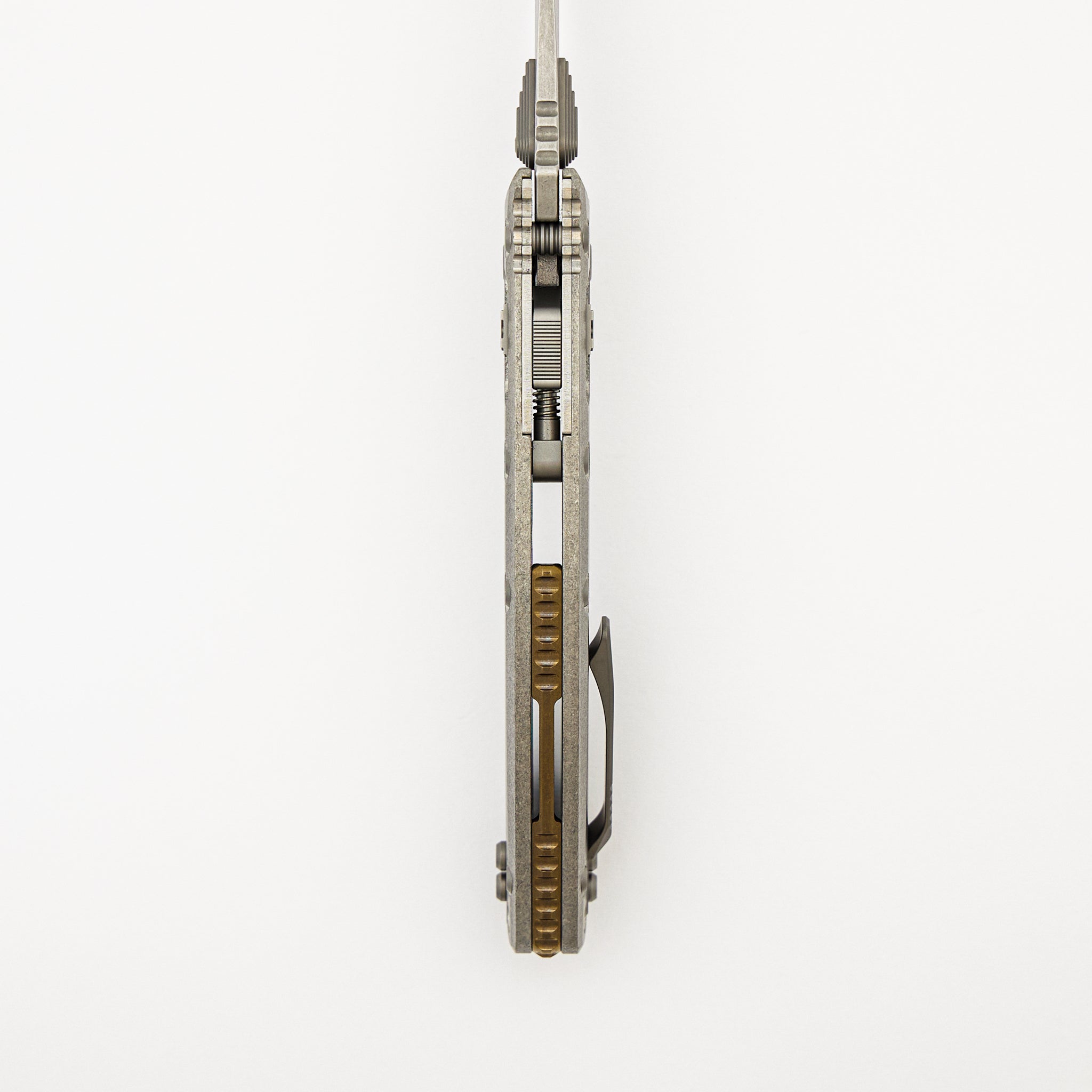 "Marfione Select" Amphibian - RAM-LOK Stonewash Finish Slab Side Titanium W/ Bronze Titanium Accent 137RL-10MS1