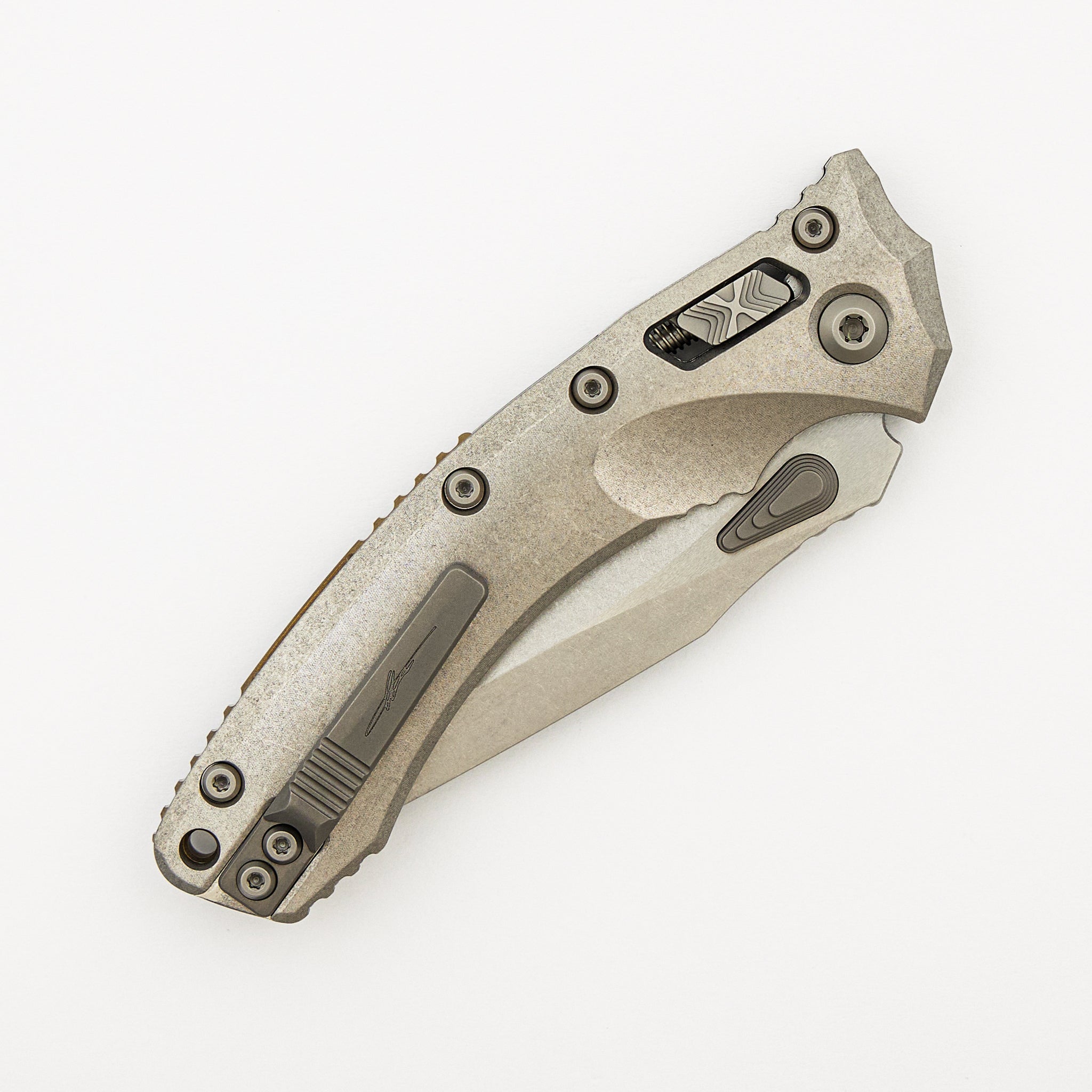 "Marfione Select" Amphibian - RAM-LOK Stonewash Finish Slab Side Titanium W/ Bronze Titanium Accent 137RL-10MS1