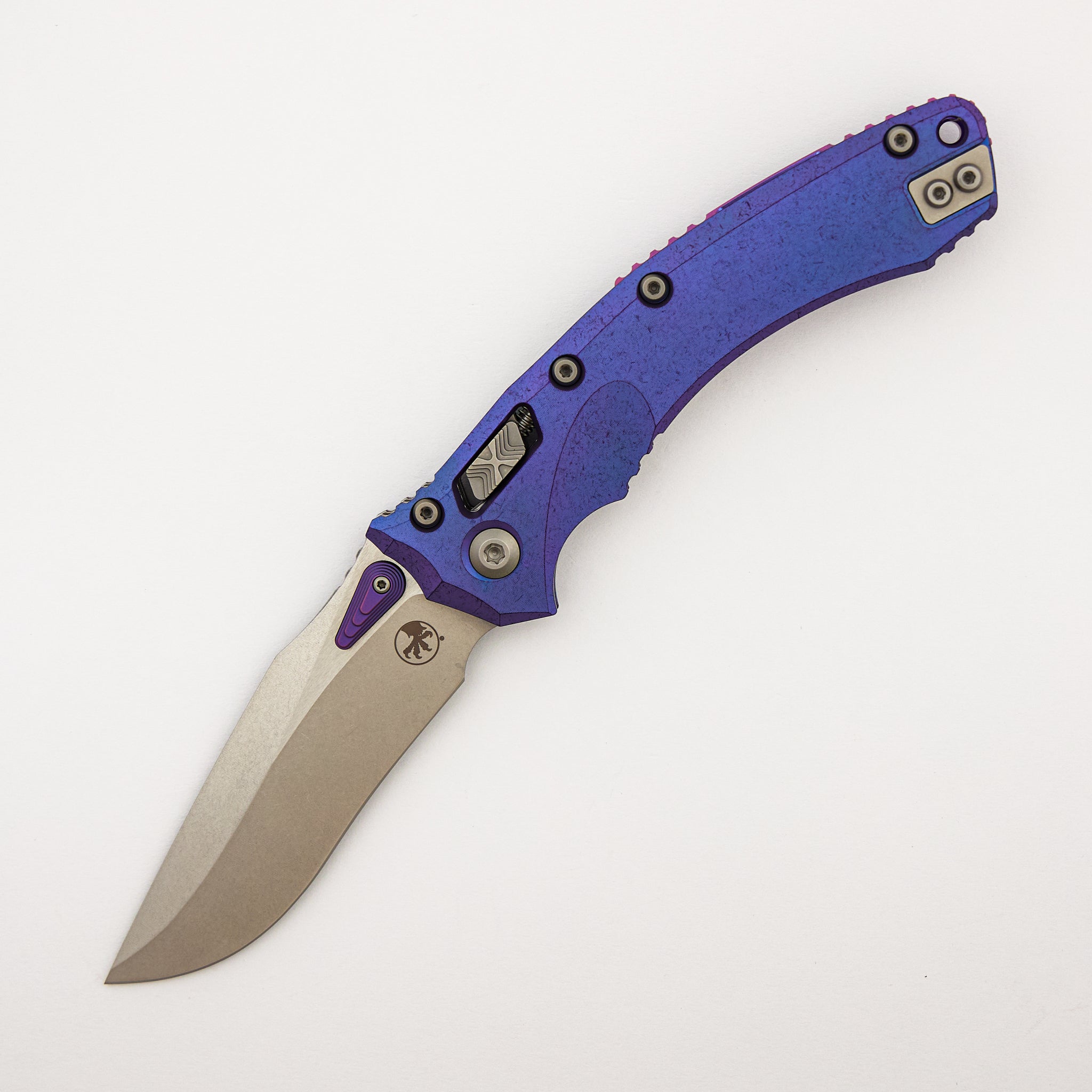 "Marfione Select" Amphibian - RAM-LOK Stonewash Finish Purple Haze Anodized Slab Side Titanium W/ Purple Titanium Accent 137RL-10MS5
