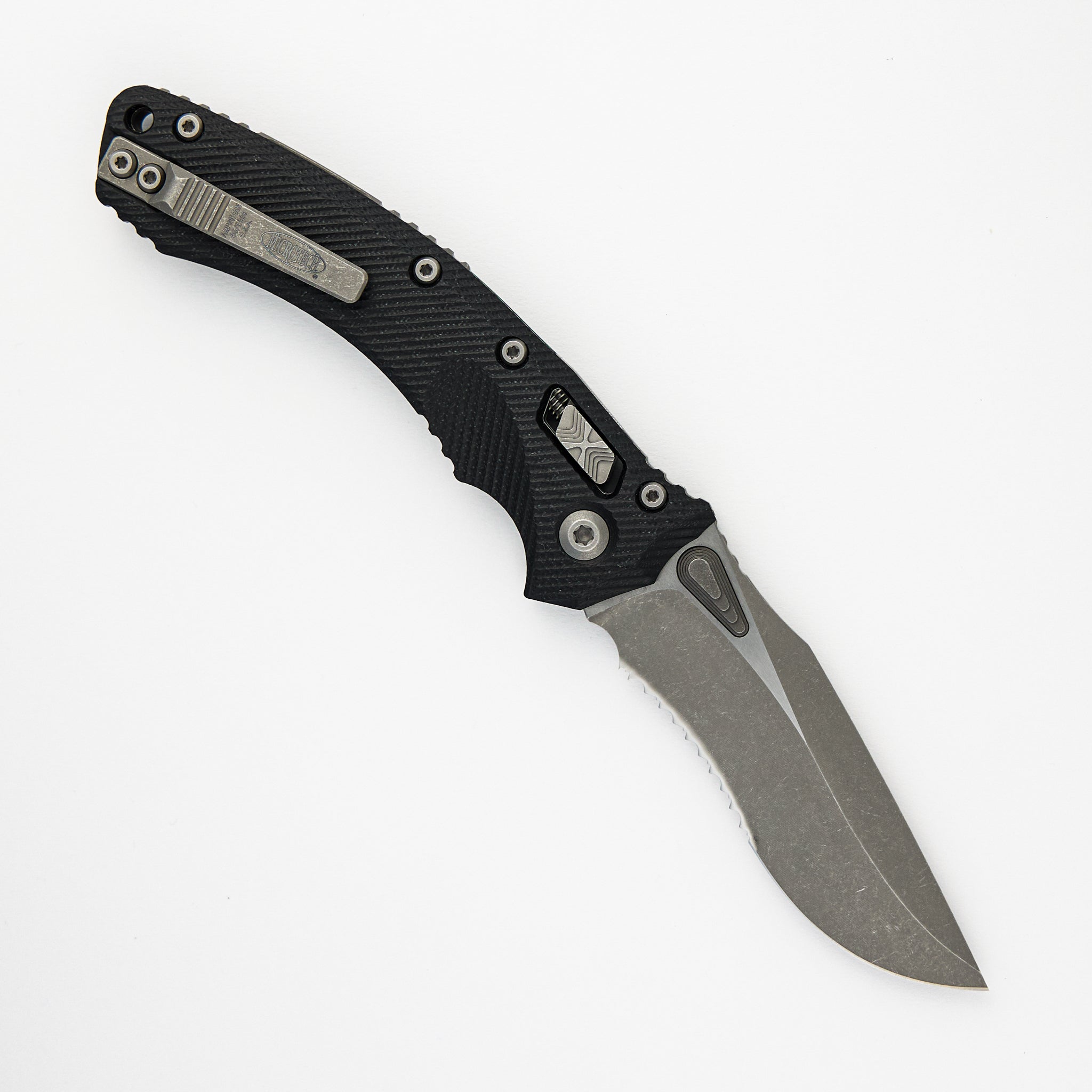 Amphibian - RAM-LOK S/E Fluted G10 Black Apocalyptic Partial Serrated 137RL-11 APFLGTBK