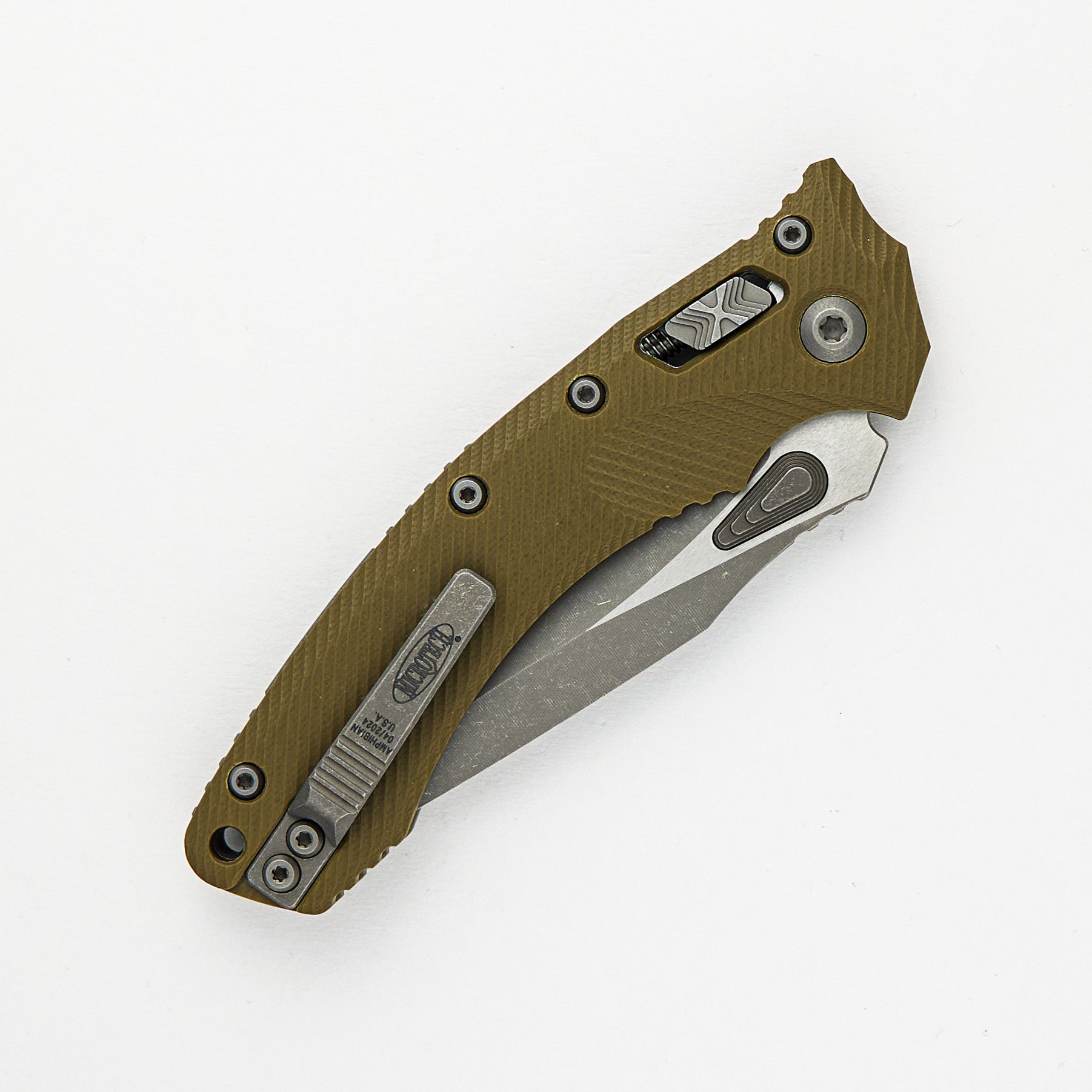 Amphibian - RAM-LOK S/E Apocalyptic Partial Serrated Fluted OD Green G10 137RL-11APFLGTOD