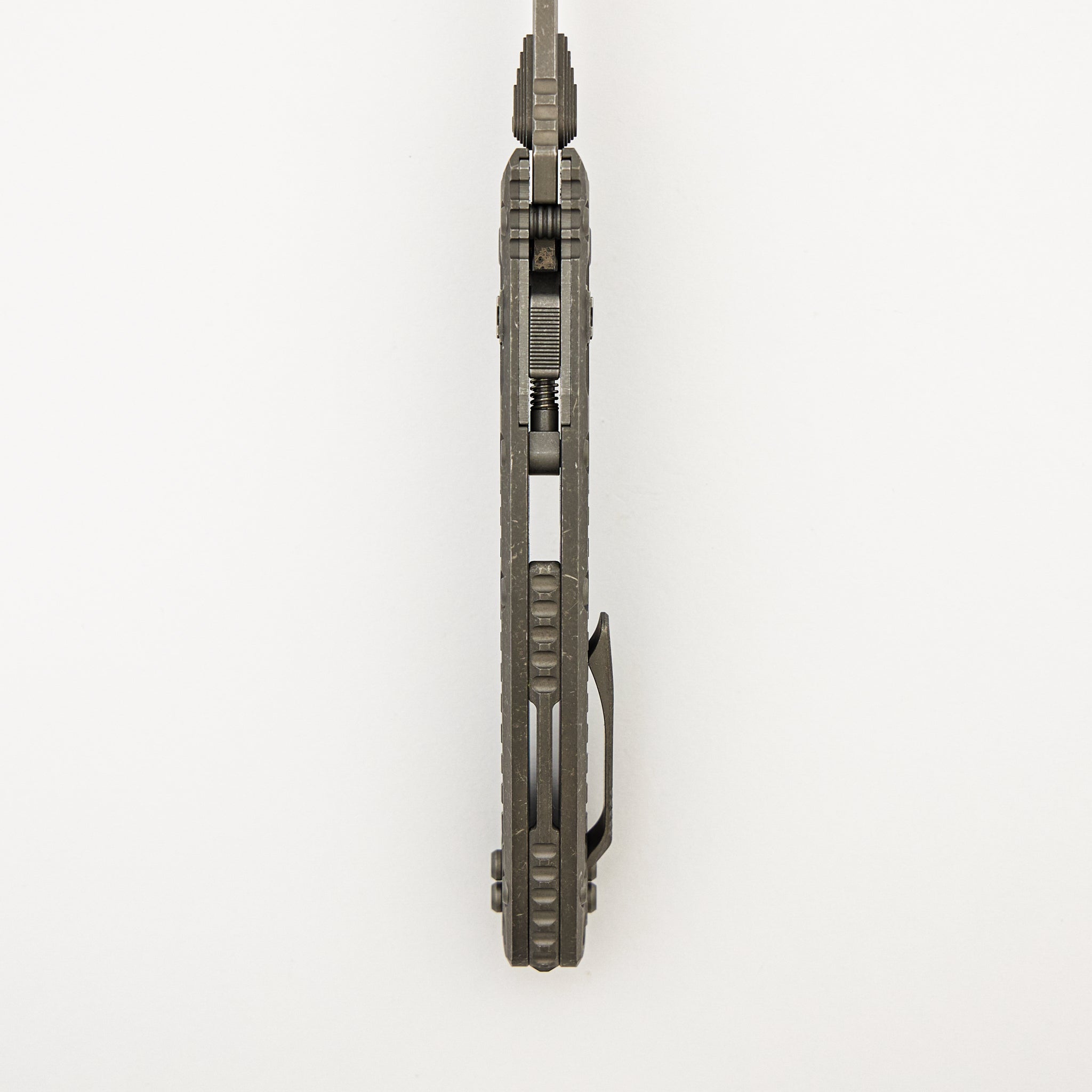 "Marfione Select" Amphibian - RAM-LOK Partial Serrated Apocalyptic Finish Frag Pattern Titanium 137RL-11APFRMS1