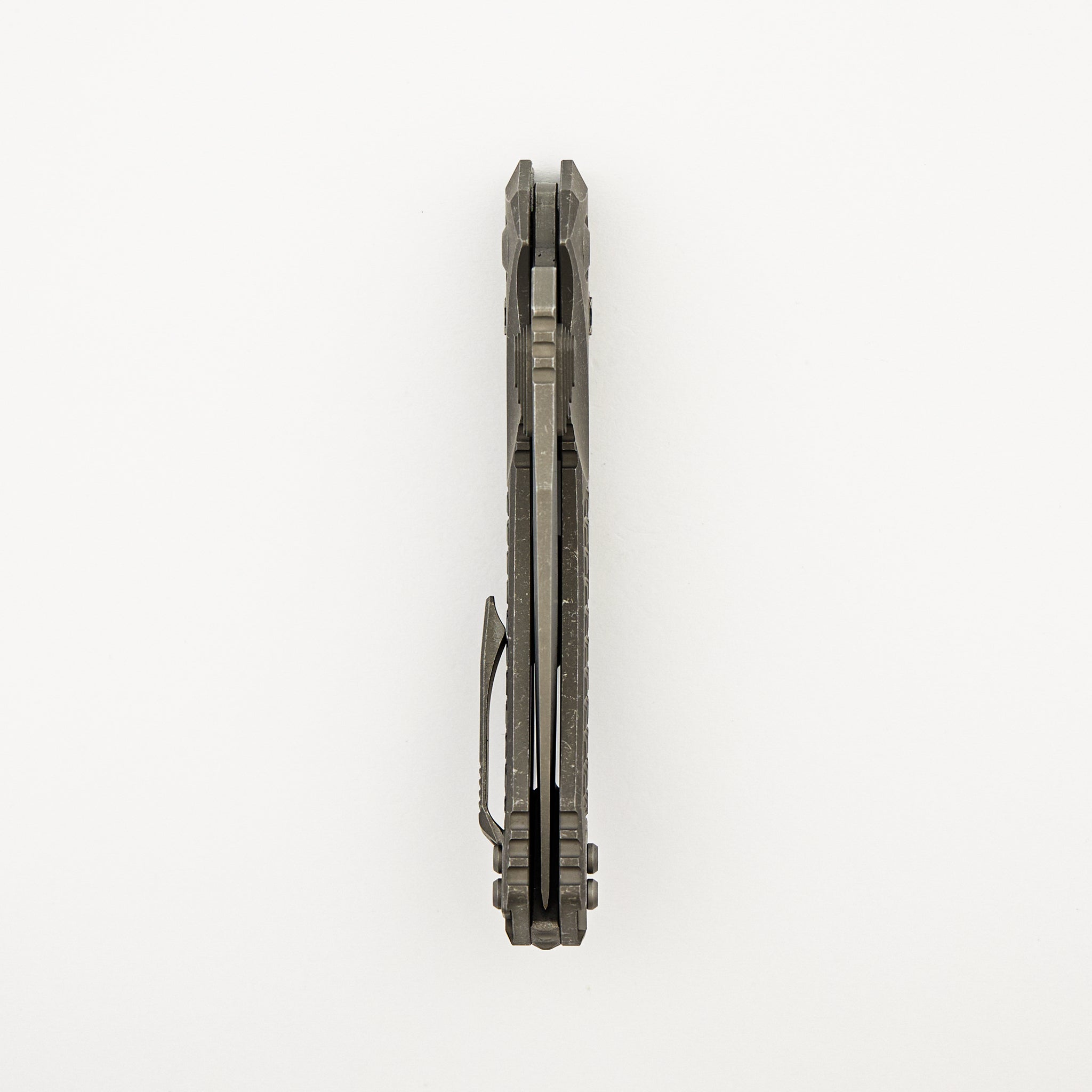 "Marfione Select" Amphibian - RAM-LOK Partial Serrated Apocalyptic Finish Frag Pattern Titanium 137RL-11APFRMS1