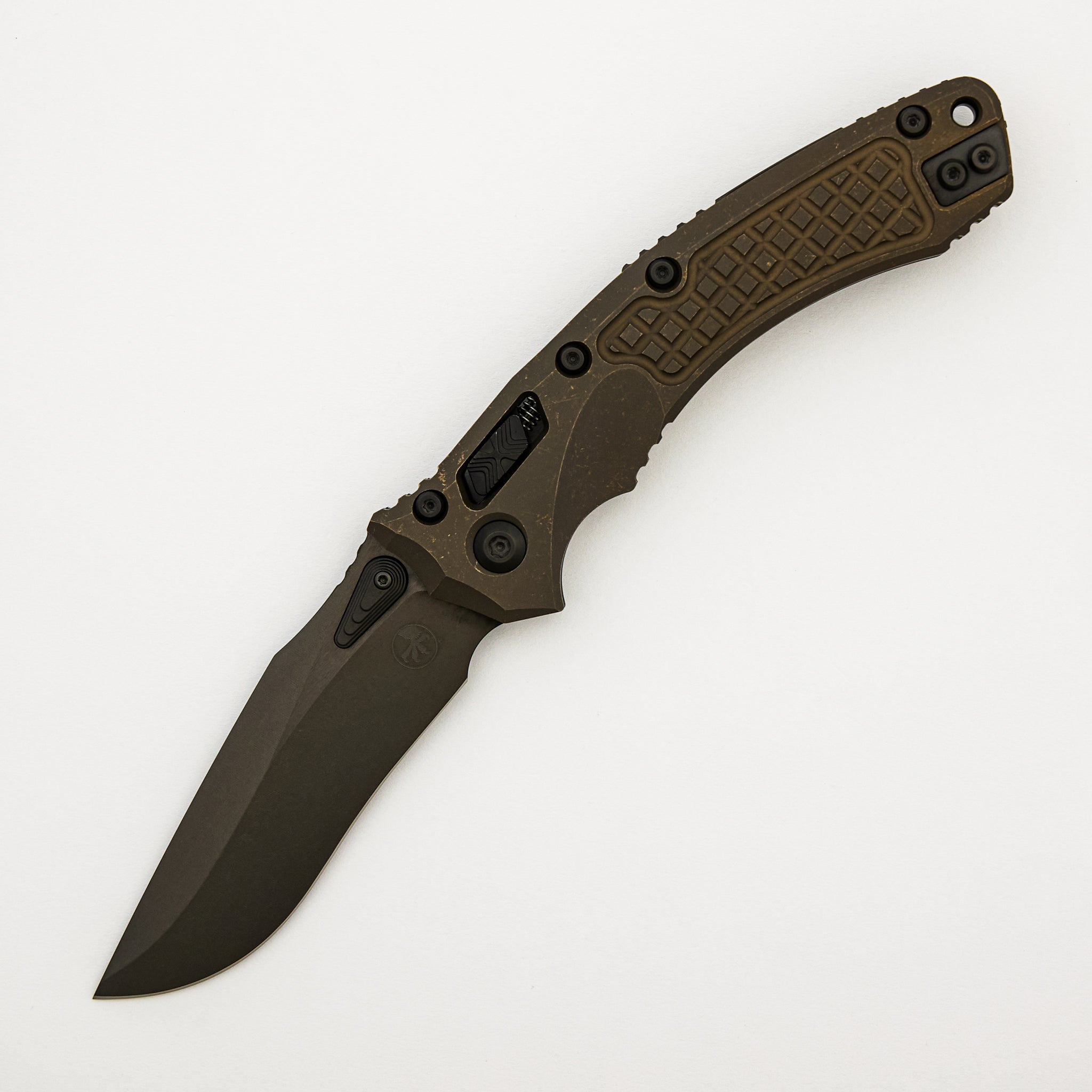 "Marfione Select" Amphibian - RAM-LOK DLC Stonewash Finish Antique Bronze Anodized Frag Pattern Titanium W/ DLC Titanium Accent 137RL-1DLCTFRMS1