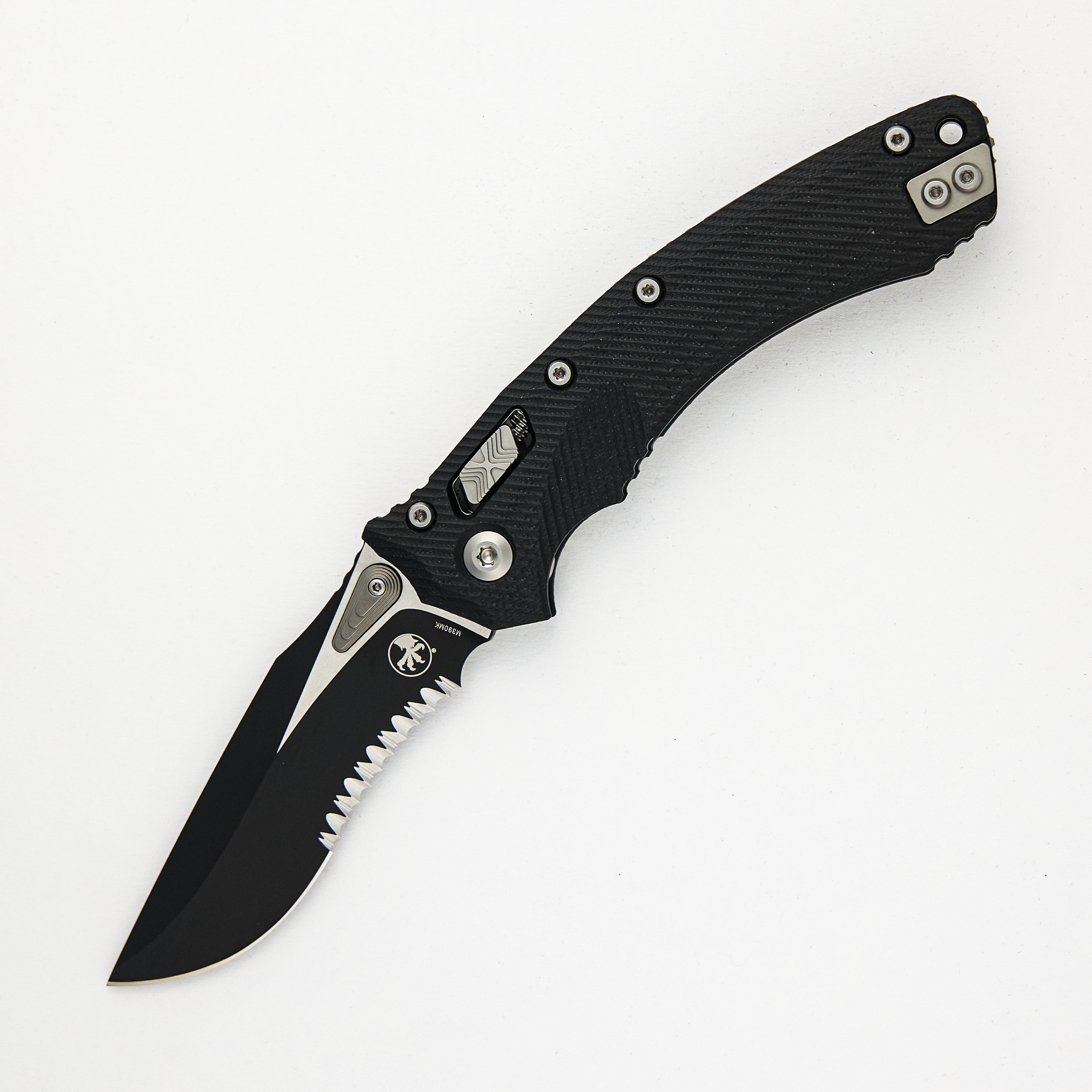 Amphibian - RAM-LOK S/E Black Partial Serrated Fluted Black G10 137RL-2FLGTBK