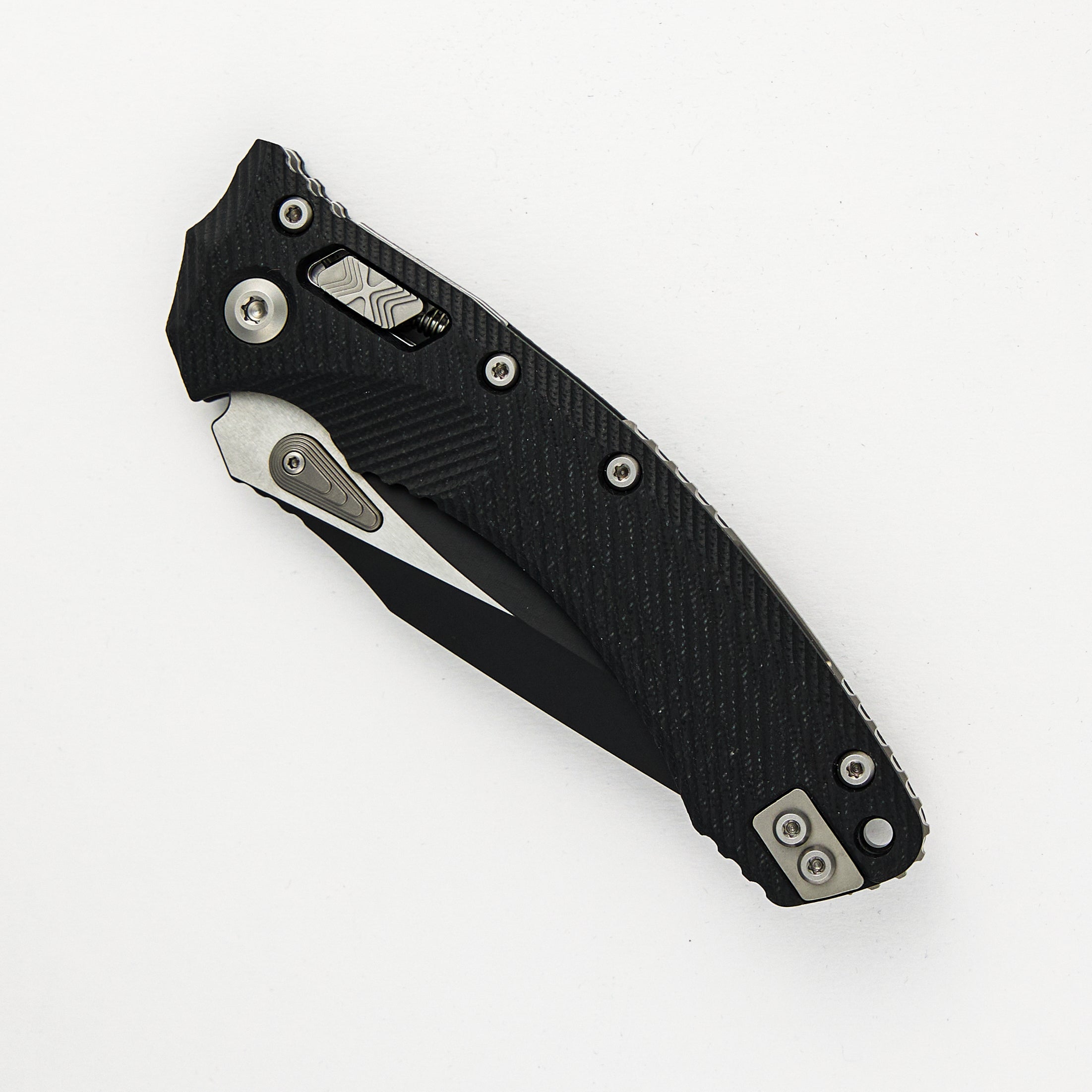 Amphibian - RAM-LOK S/E Black Partial Serrated Fluted Black G10 137RL-2FLGTBK