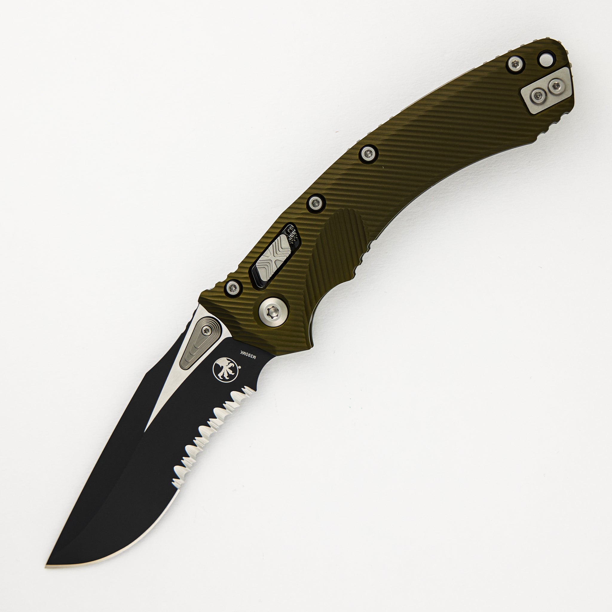 Amphibian - RAM-LOK S/E Black Partial Serrated Fluted OD Green Aluminum 137RL-2FLOD
