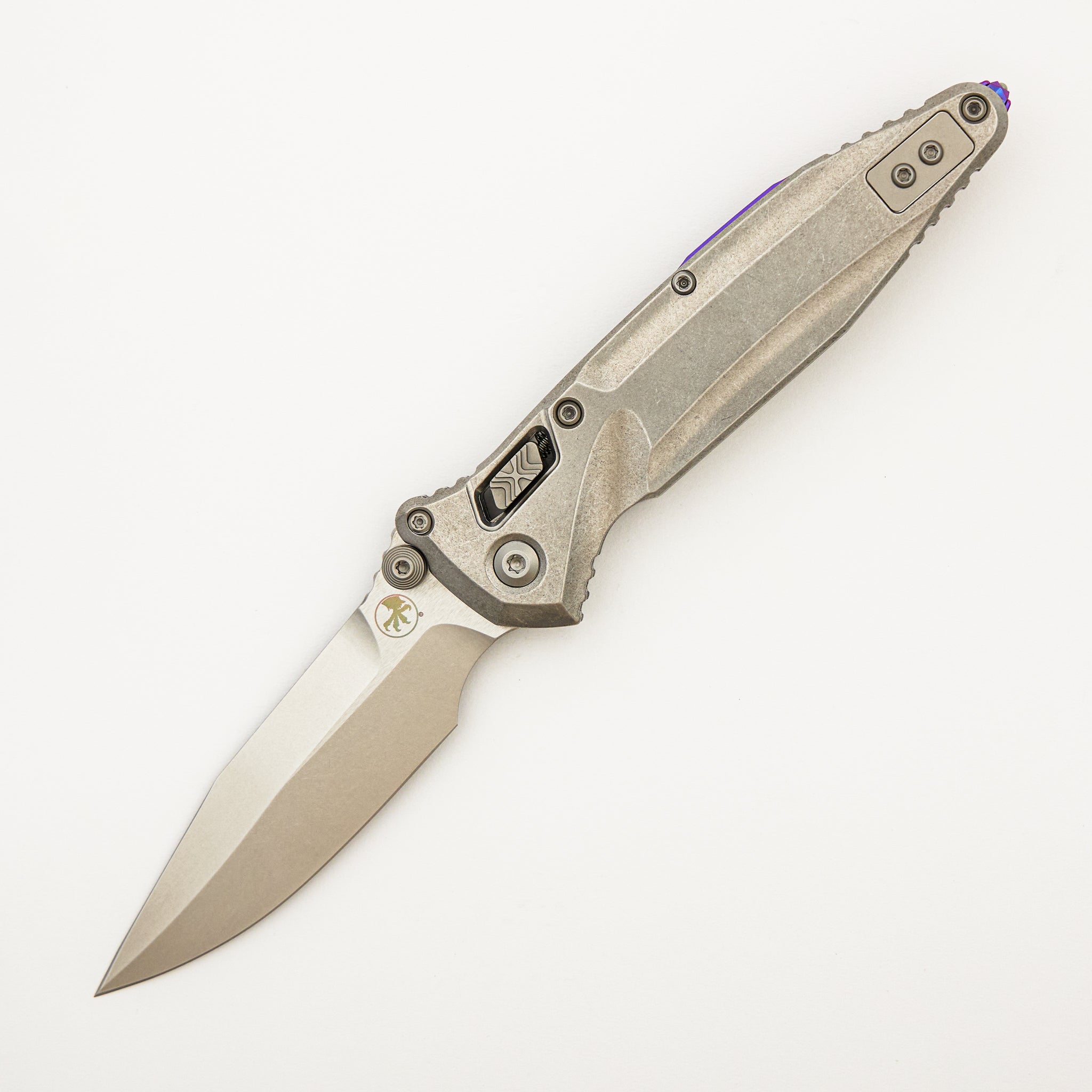"Marfione Select" Socom Delta RAM-LOK Spear Point Stonewash Finish Titanium w/ Purple Titanium Accents 159RL-10SMS4