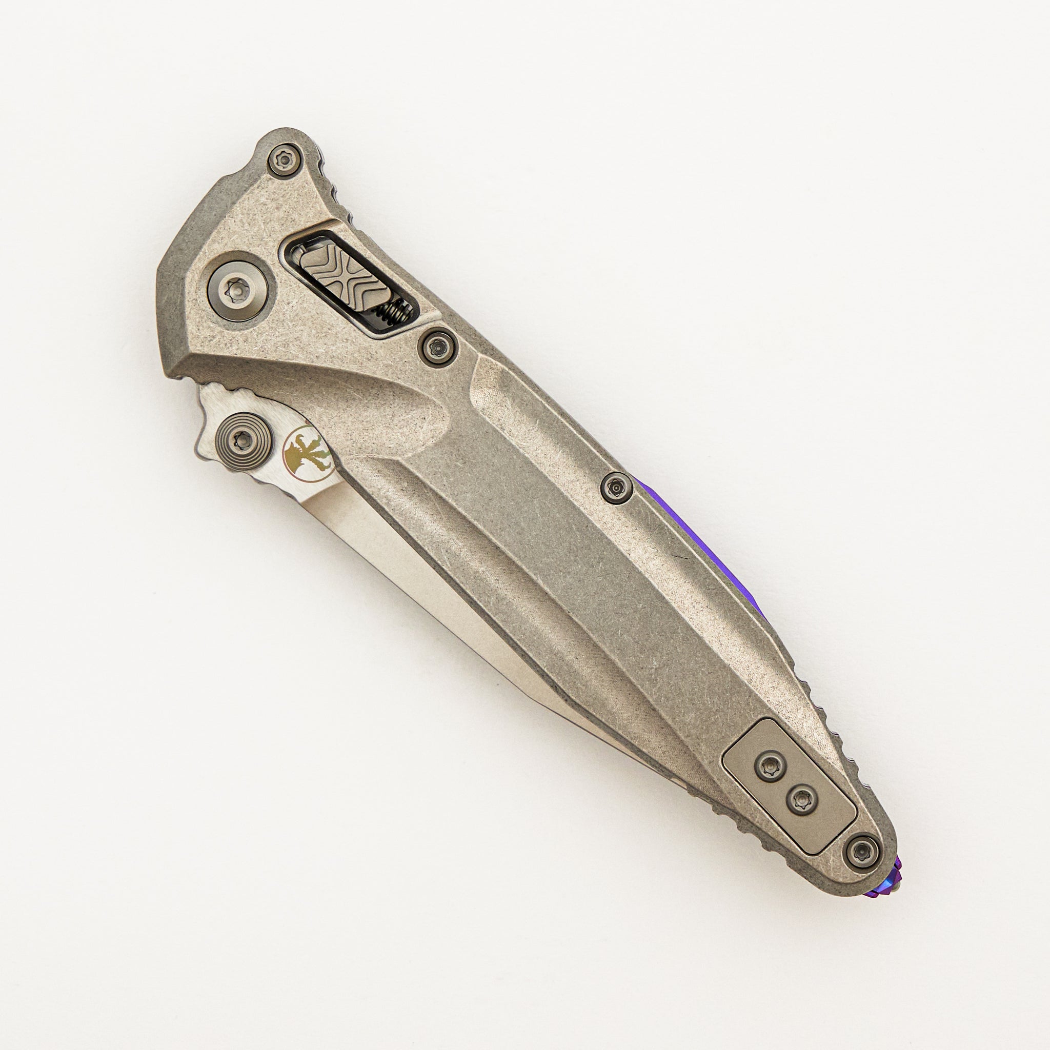 "Marfione Select" Socom Delta RAM-LOK Spear Point Stonewash Finish Titanium w/ Purple Titanium Accents 159RL-10SMS4