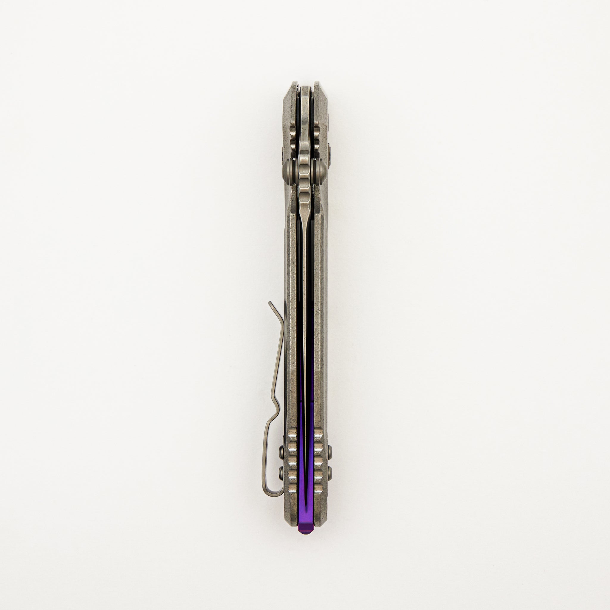 "Marfione Select" Socom Delta RAM-LOK Spear Point Stonewash Finish Titanium w/ Purple Titanium Accents 159RL-10SMS4