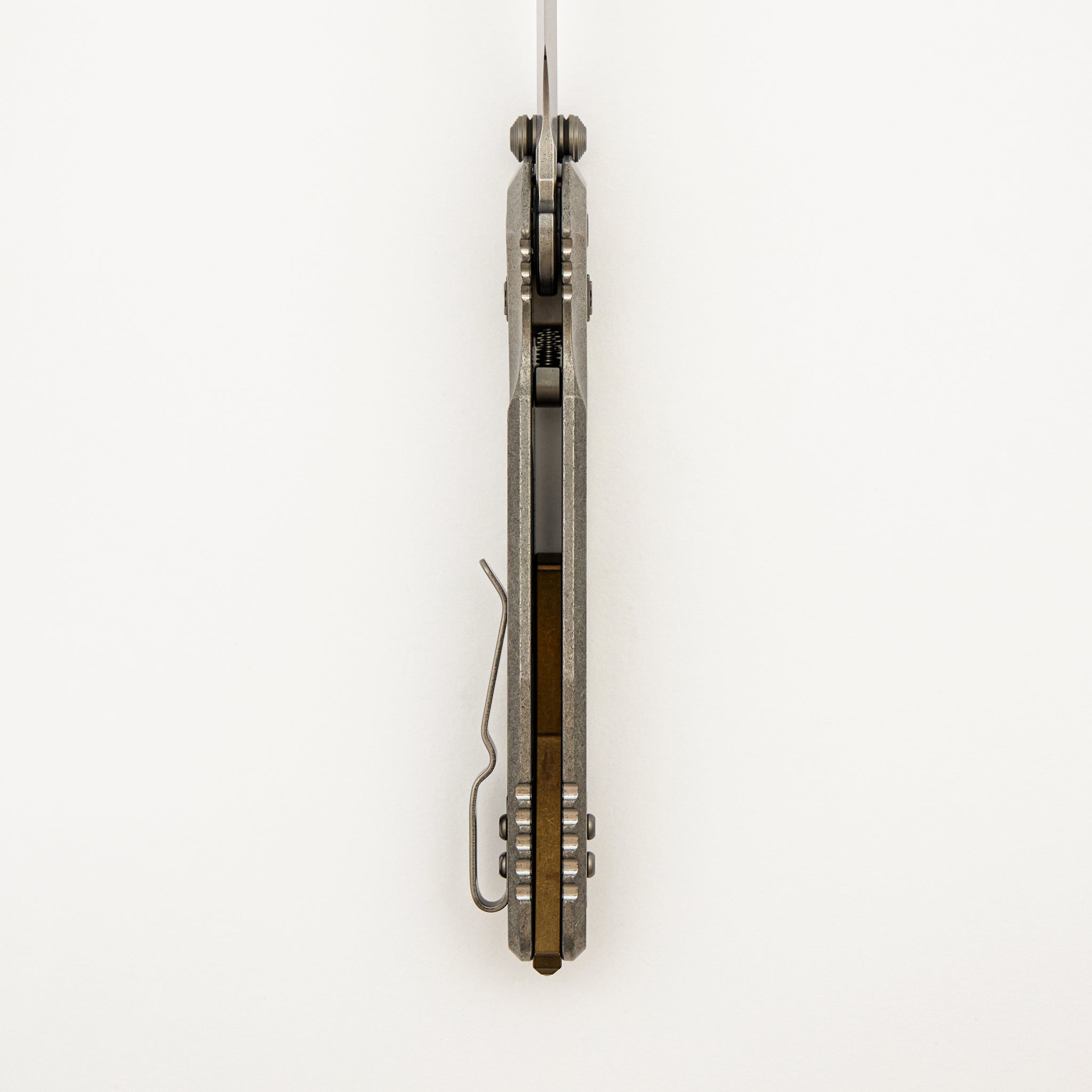 "Marfione Select" Socom RAM-LOK Spear Point Stonewash Finish Slab Side Titanium w/ Bronze Titanium Accents 160RLS-10SMS2