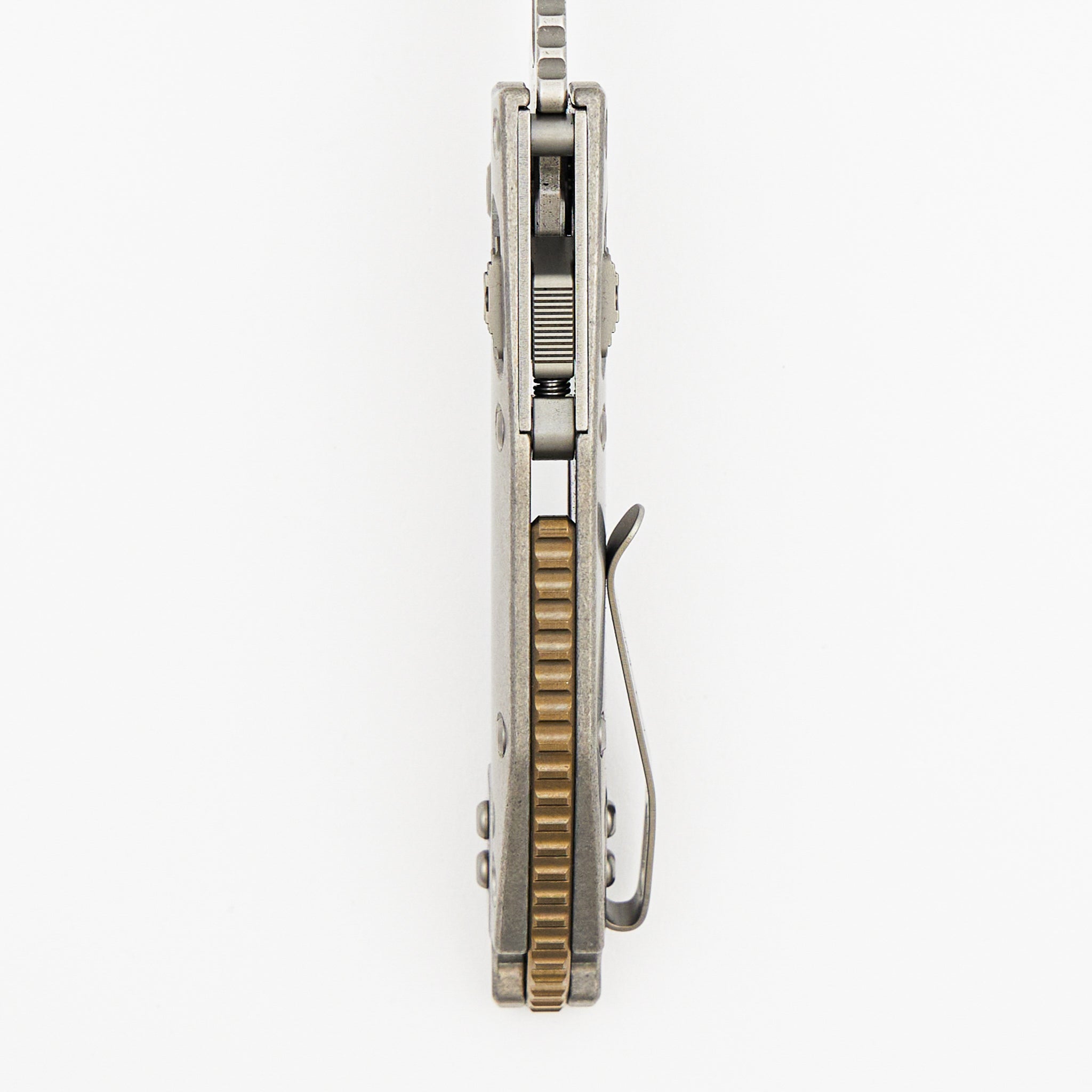 "Marfione Select" M-Stitch - RAM-LOK Stonewash Finish Slab Side Titanium W/ Bronze Accent 169MRL-10MS1