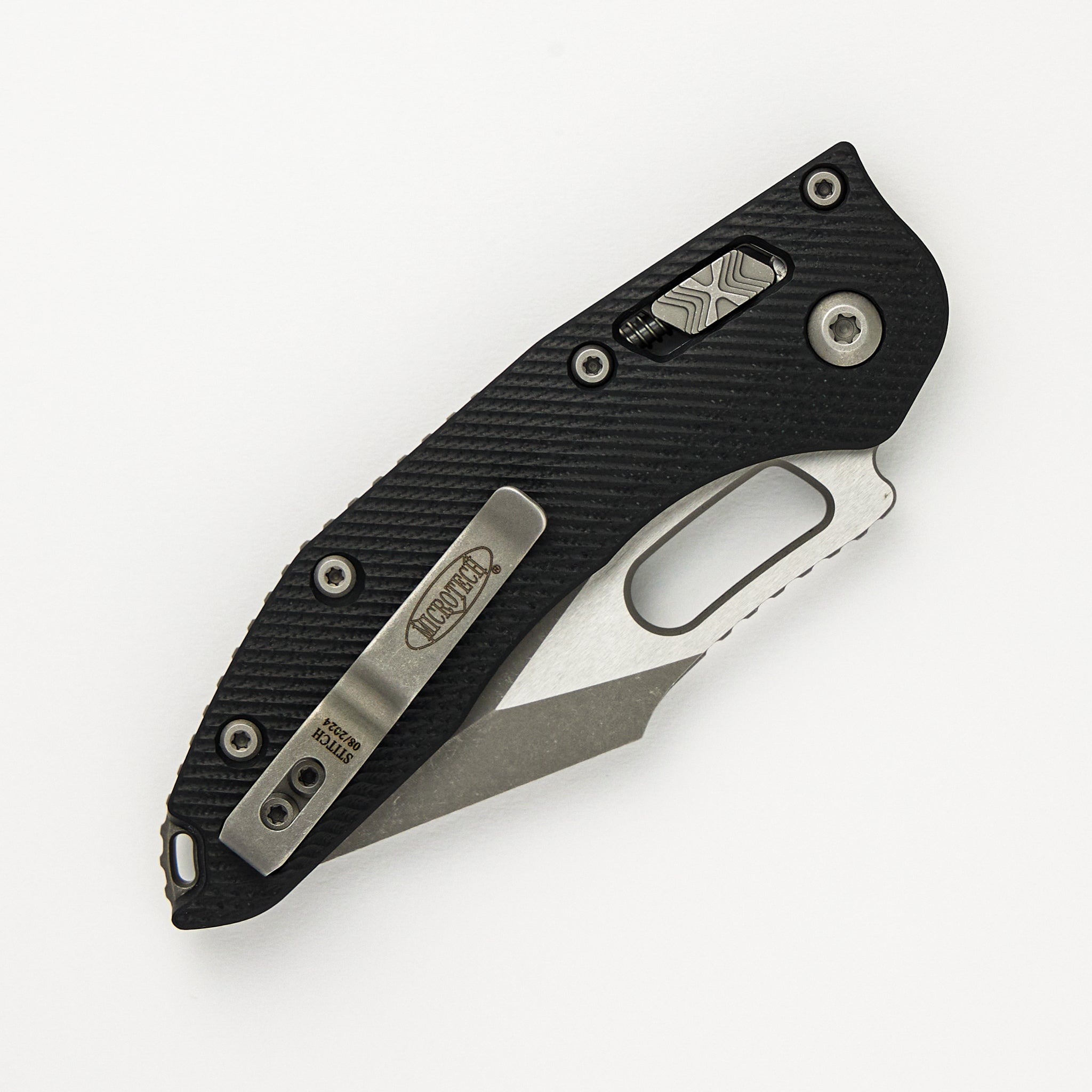 Stitch - RAM-LOK S/E Fluted G-10 Black Apocalyptic Standard 169RL-10 APFLGTBK (Borka Blades Design)