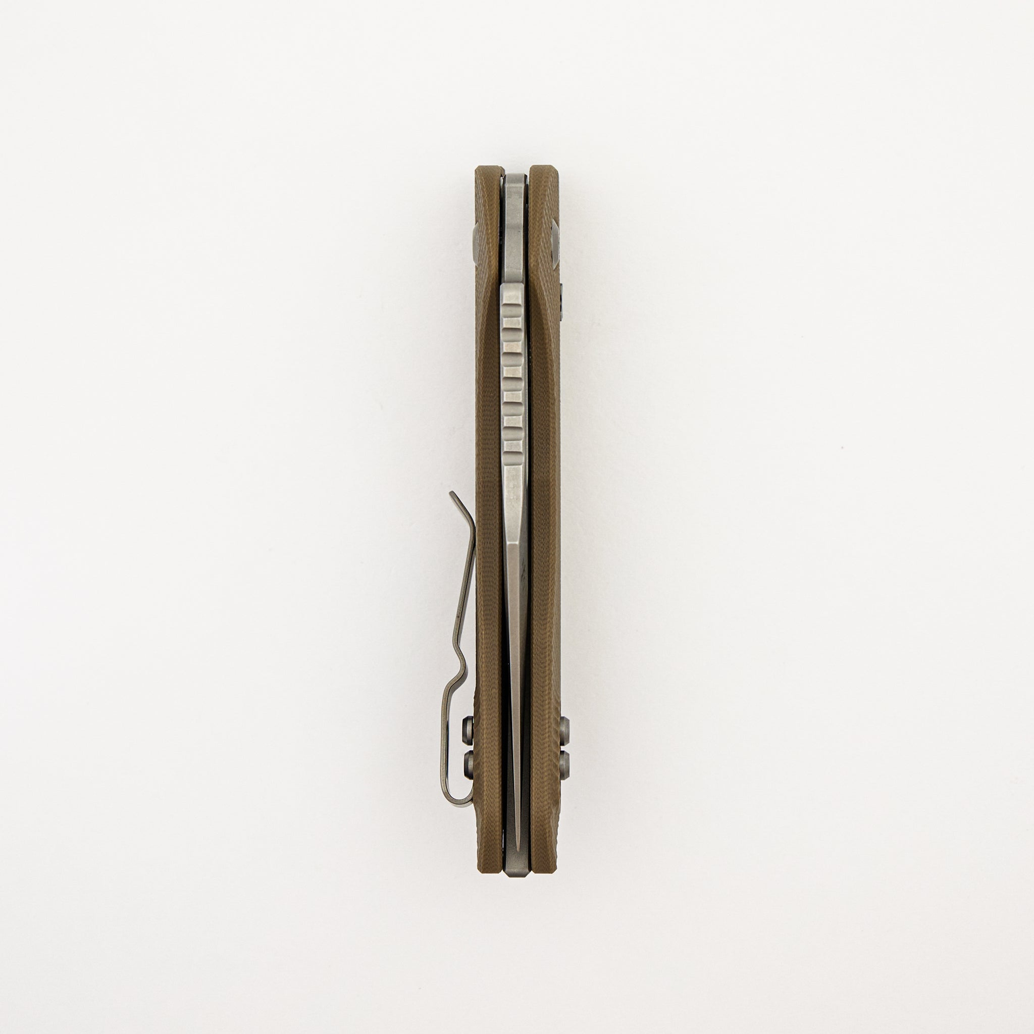 Stitch - RAM-LOK S/E Fluted G-10 Tan Stonewash Standard 169RL-10 FLGTTA (Borka Blades Design)